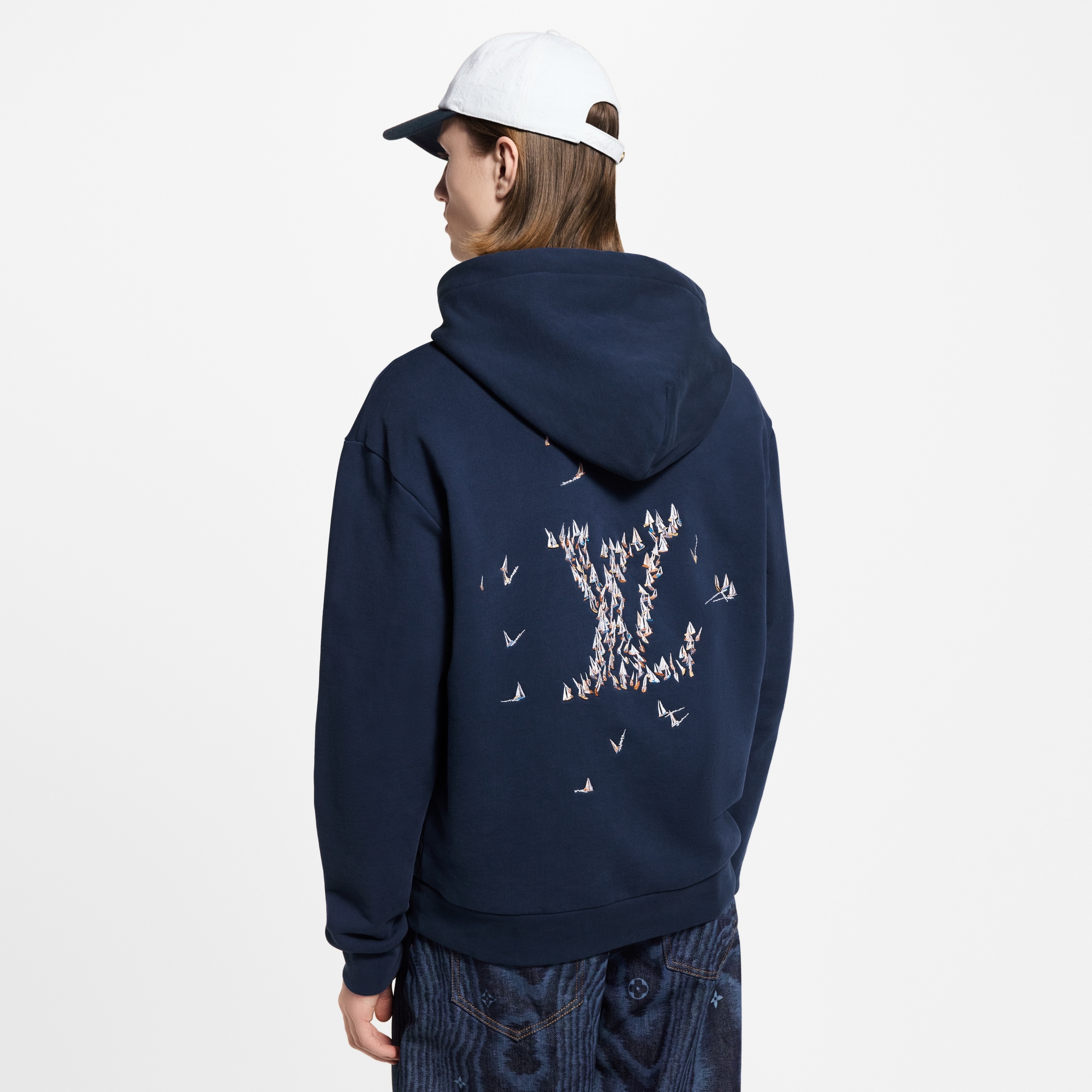 Felpa con firma ricamata  Uomo Abbigliamento Maglieria e Felpe | LOUIS VUITTON (Zoom prodotto)