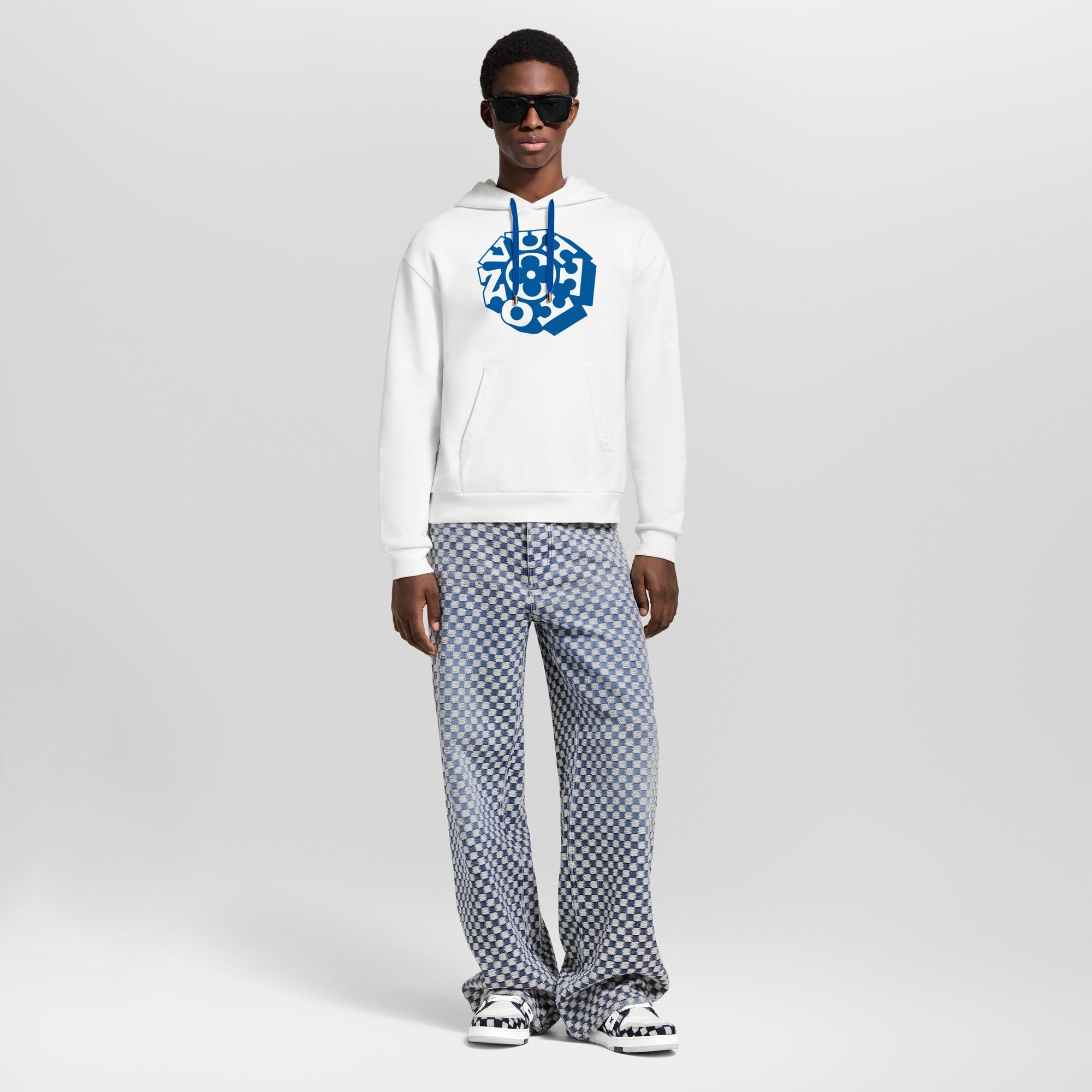 Felpa con motivo iconico e cappuccio  Uomo Abbigliamento T-Shirt e Polo | LOUIS VUITTON (Zoom prodotto)