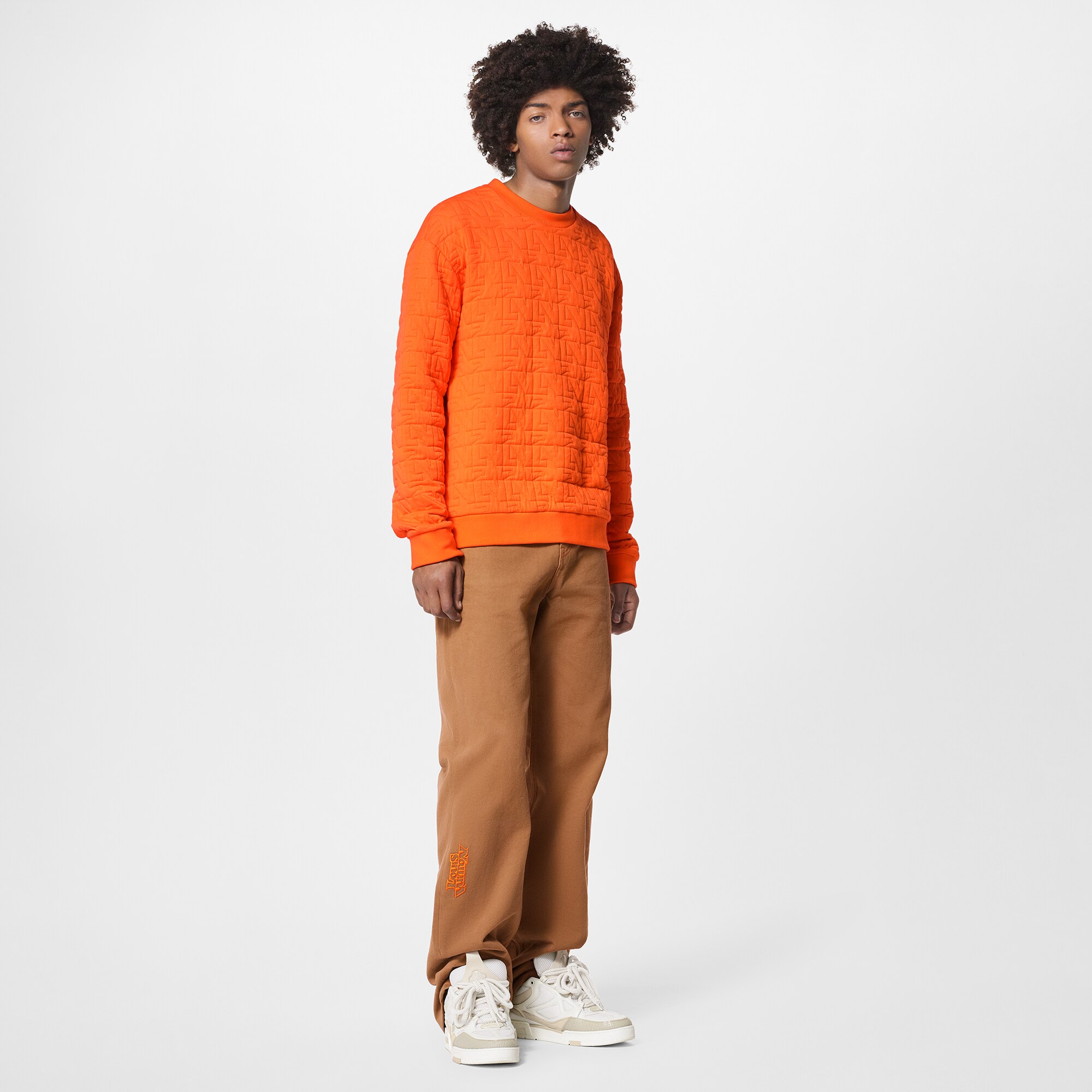 Felpa con motivo LV Dove trapuntato  Uomo Abbigliamento Maglieria e Felpe | LOUIS VUITTON (Zoom prodotto)