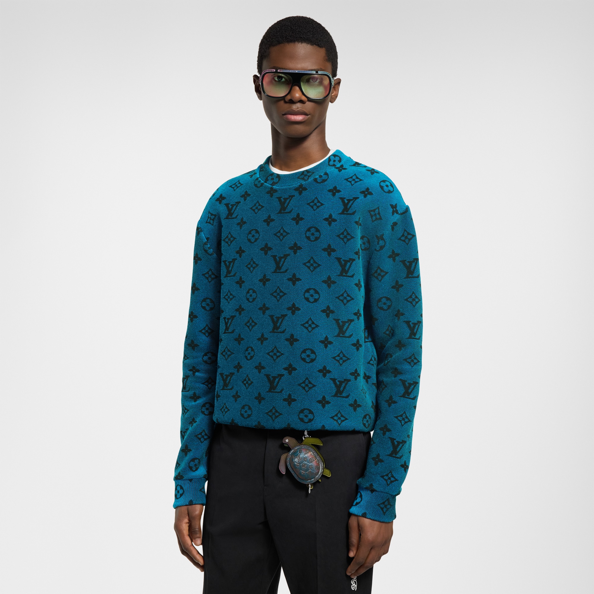 Felpa con motivo Monogram effetto iridescente  Uomo Abbigliamento Maglieria e Felpe | LOUIS VUITTON (Zoom prodotto)