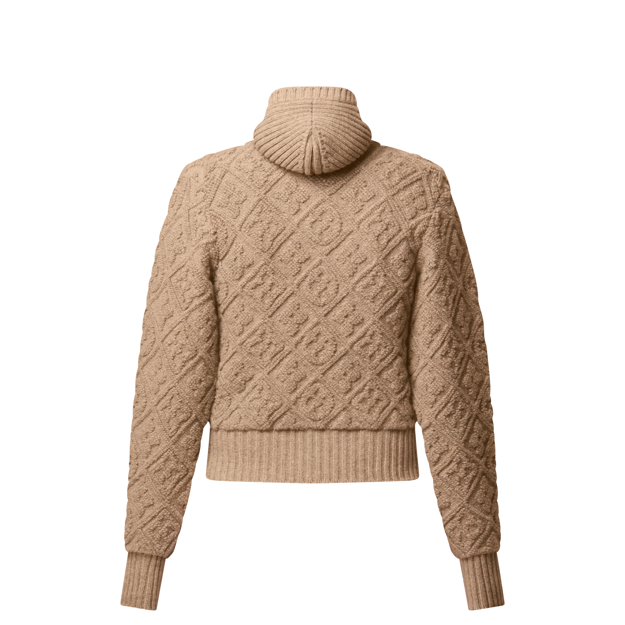 Felpa con zip, motivo Monogram Toweling e cappuccio  Donna Abbigliamento Camicie e T-Shirt | LOUIS VUITTON (Zoom prodotto)