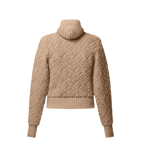 Felpa con zip, motivo Monogram Toweling e cappuccio Donna Abbigliamento Camicie e T-Shirt | LOUIS VUITTON (Zoom prodotto)