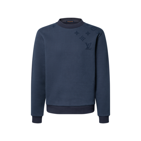 Felpa girocollo con motivo Monogram agugliato Uomo Abbigliamento Tutti i Capi di Abbigliamento | LOUIS VUITTON (Zoom prodotto)