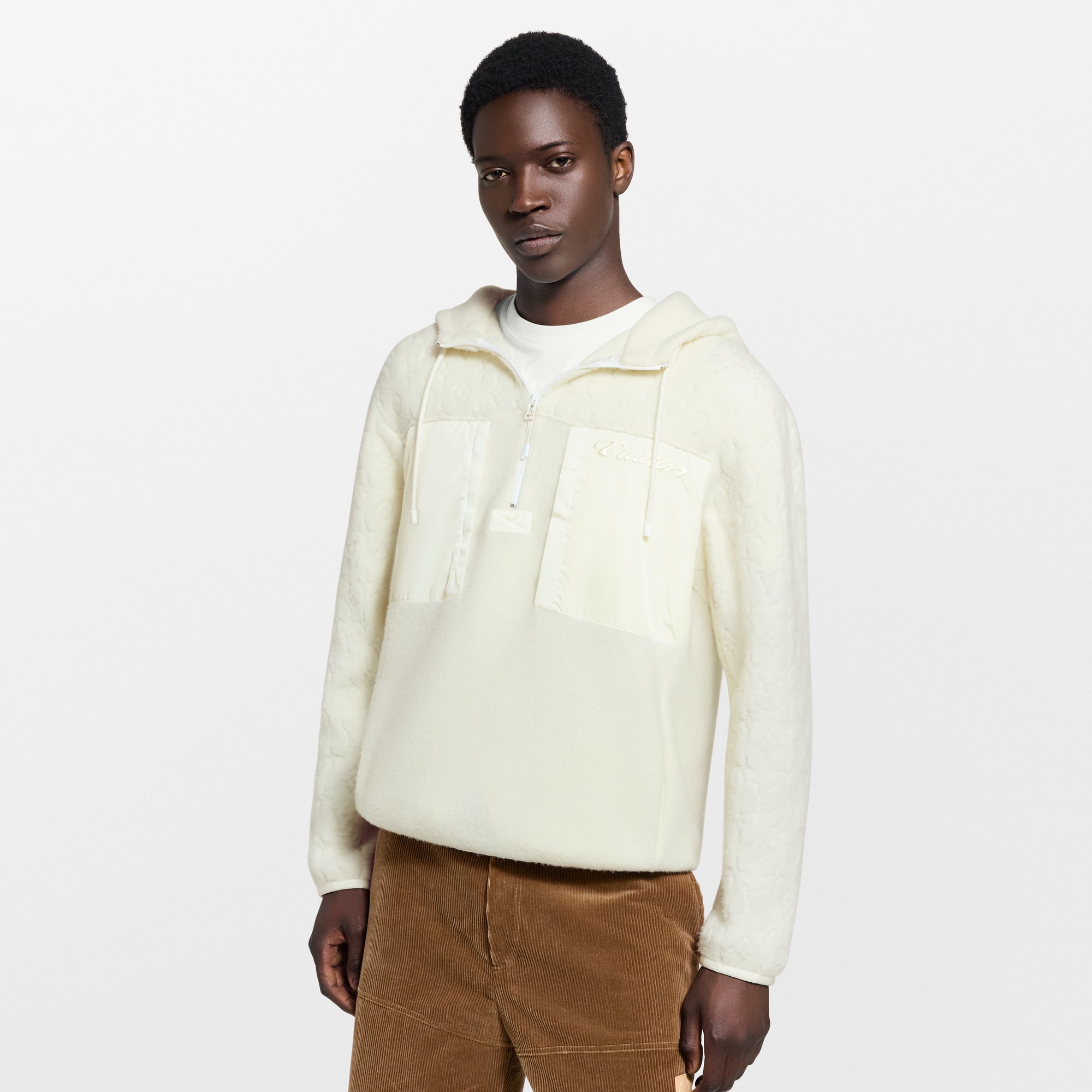 Felpa in pile di lana tecnica con firma  Novità Per gli uomini LV Ski | LOUIS VUITTON (Zoom prodotto)