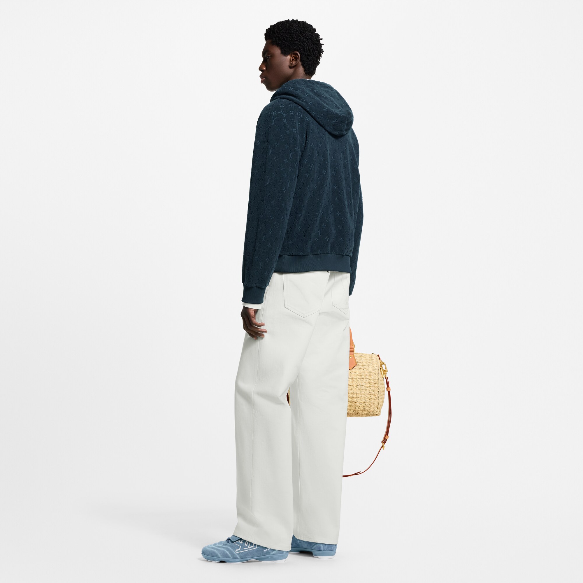 Felpa in spugna con motivo Monogram, zip e cappuccio  Uomo Abbigliamento Tutti i Capi di Abbigliamento | LOUIS VUITTON (Zoom prodotto)