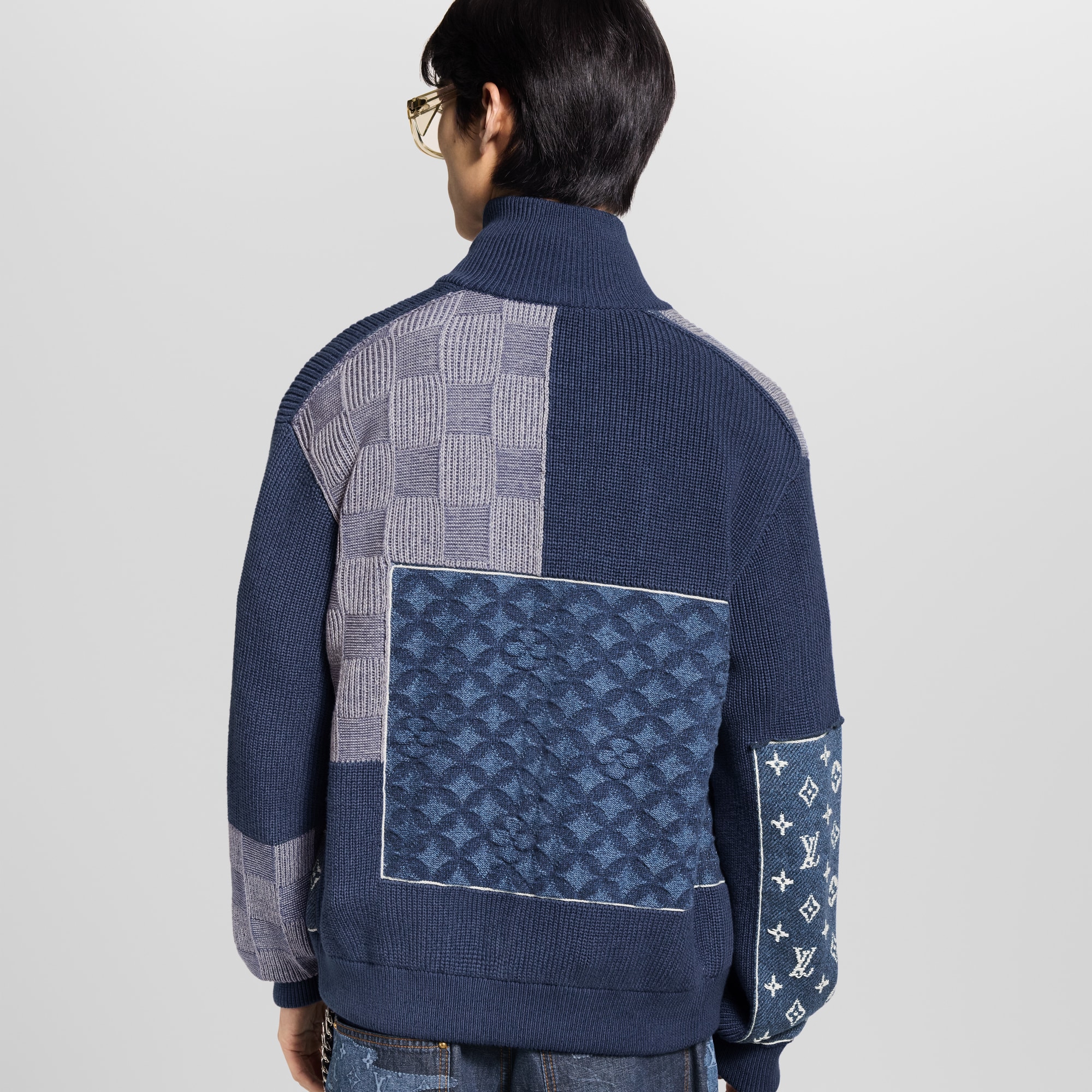 Felpa sportiva effetto patchwork con zip  Uomo Abbigliamento Tutti i Capi di Abbigliamento | LOUIS VUITTON (Zoom prodotto)