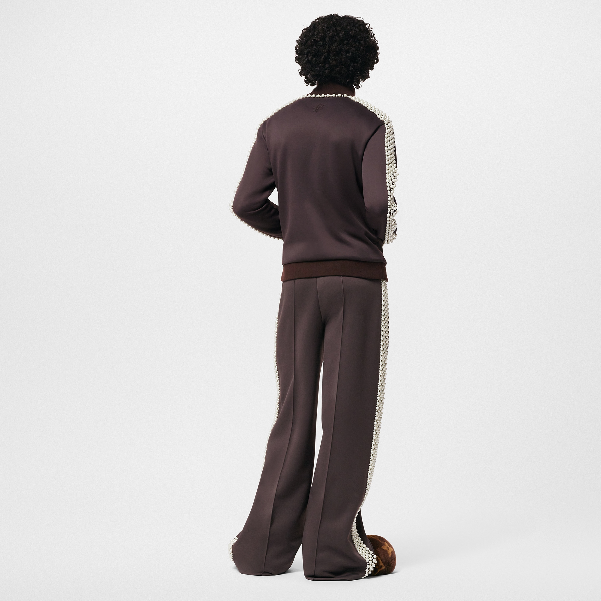 Felpa sportiva in cotone tecnico decorata da perline  Uomo Abbigliamento Maglieria e Felpe | LOUIS VUITTON (Zoom prodotto)