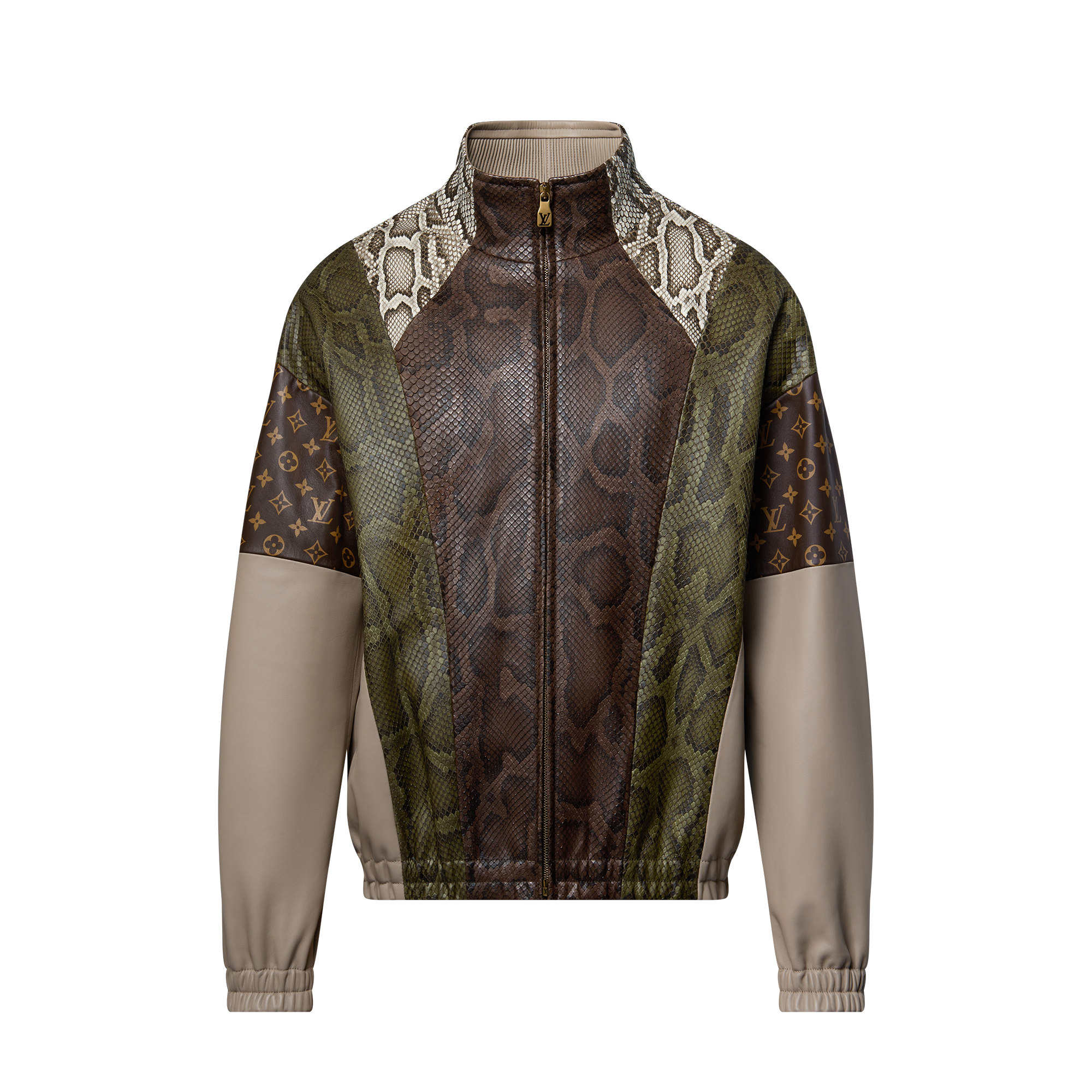 Felpa sportiva in pelle di pitone  Uomo Abbigliamento Capispalla e Cappotti | LOUIS VUITTON (Zoom prodotto)
