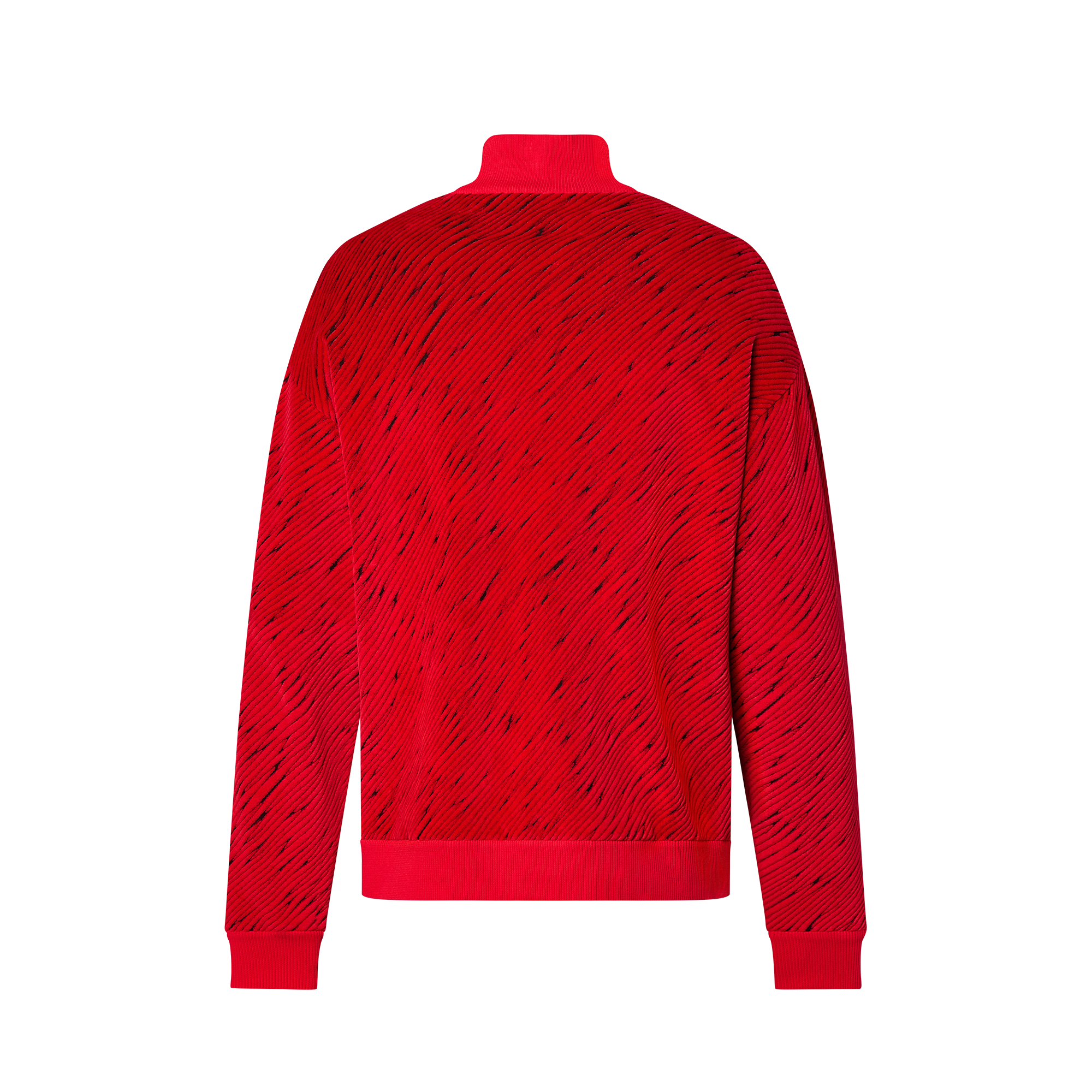 Felpa sportiva in velluto di cotone con lavorazione jacquard  Uomo Abbigliamento Maglieria e Felpe | LOUIS VUITTON (Zoom prodotto)