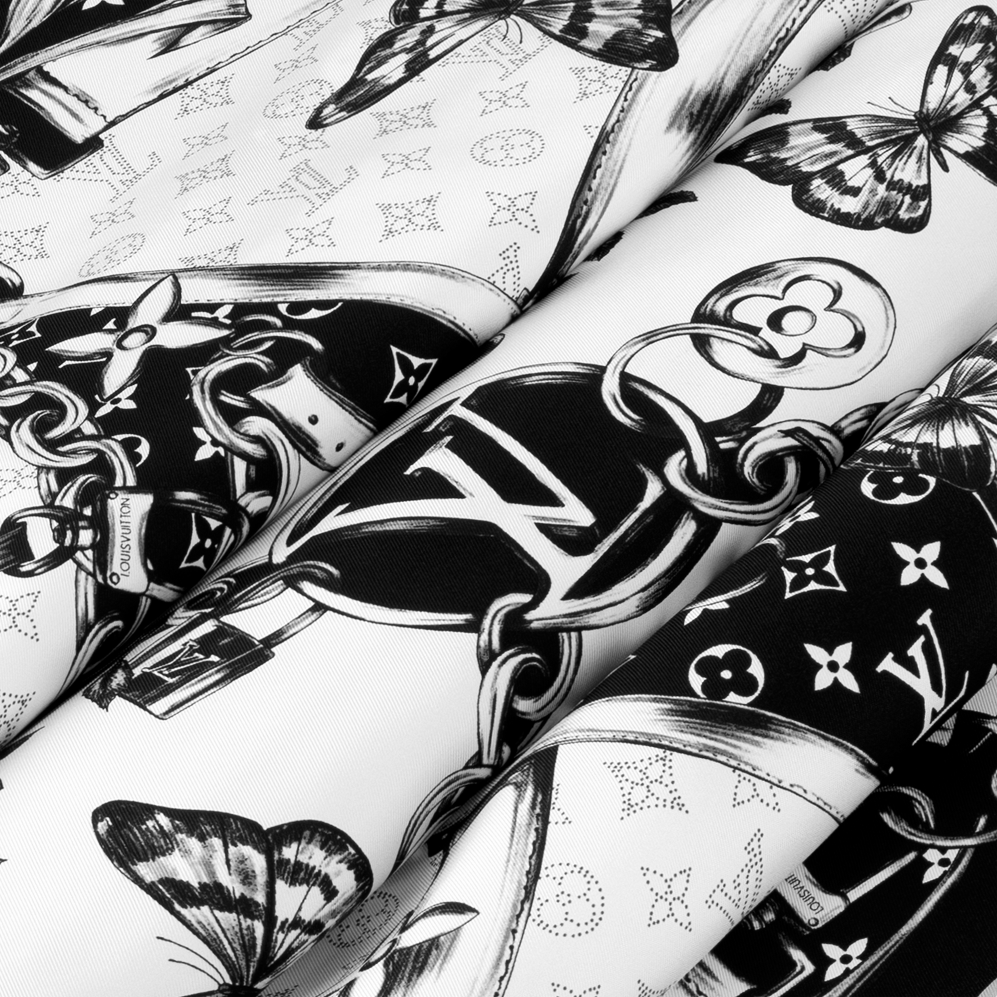 Foulard Blooming Monogram 90 S00 Donna Accessori Foulard in seta e Bandeaux | LOUIS VUITTON (Zoom prodotto)