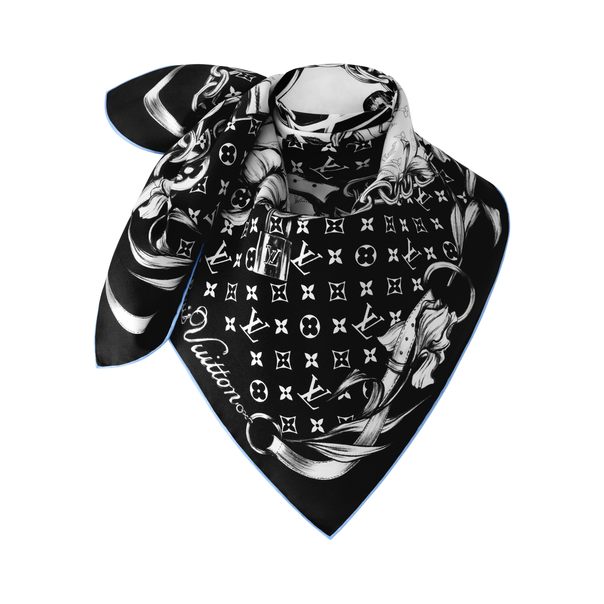 Foulard Blooming Monogram 90 S00 Donna Accessori Foulard in seta e Bandeaux | LOUIS VUITTON (Zoom prodotto)