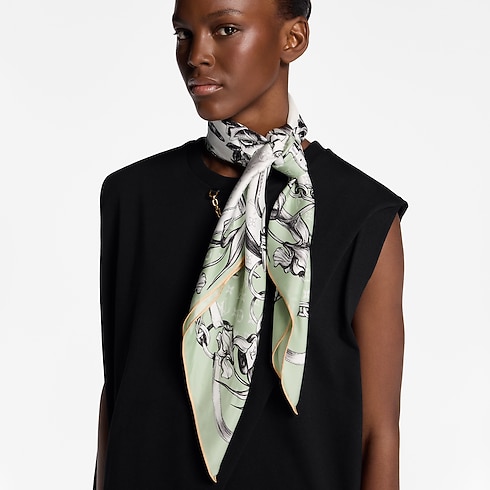 Foulard Blooming Monogram 90 S00 Donna Accessori Foulard in seta e Bandeaux | LOUIS VUITTON (Zoom prodotto)