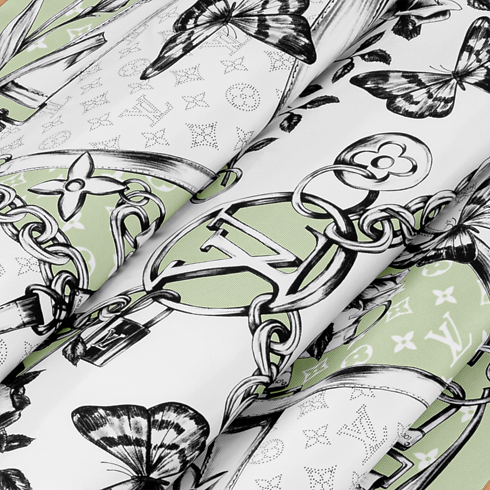 Foulard Blooming Monogram 90 S00 Donna Accessori Foulard in seta e Bandeaux | LOUIS VUITTON (Zoom prodotto)