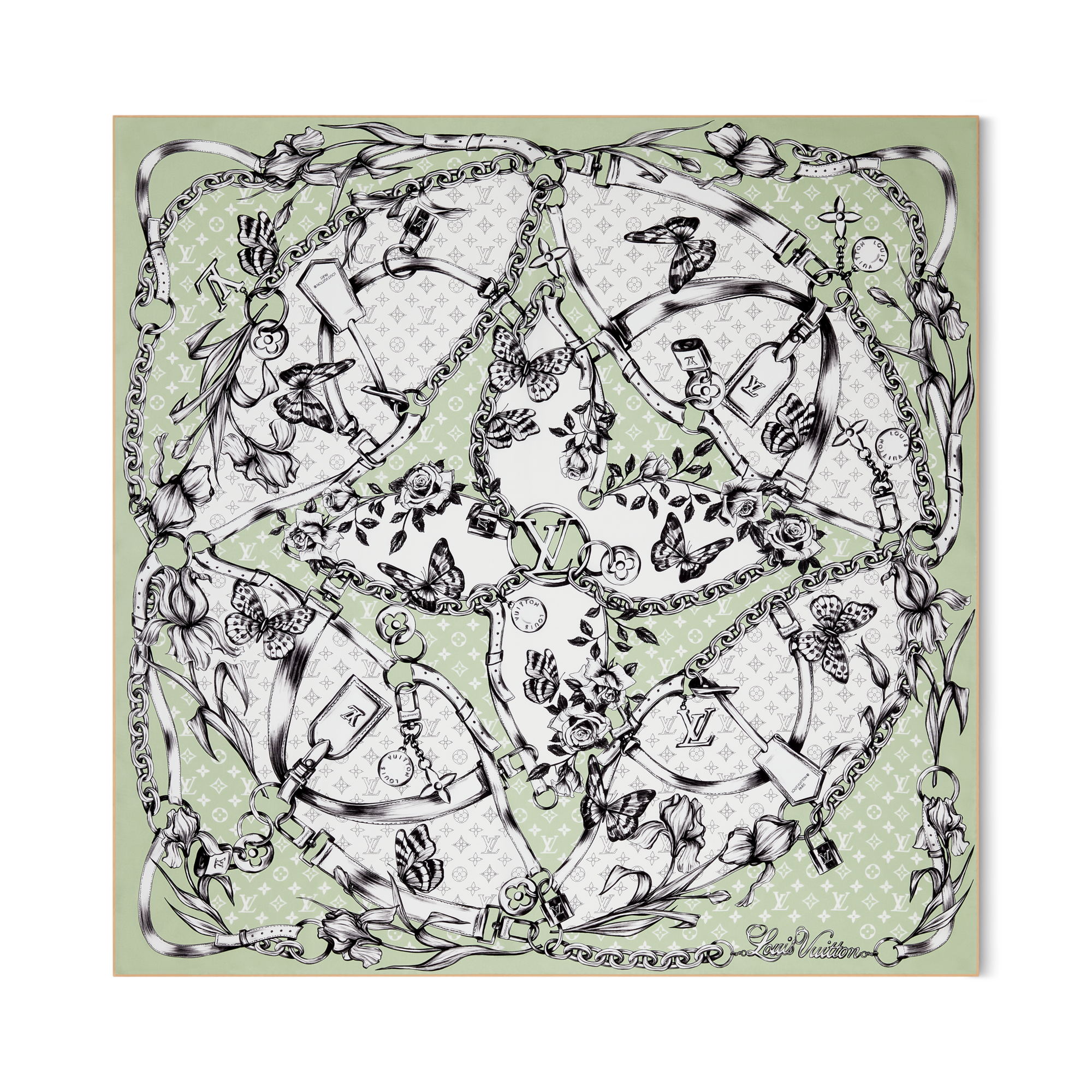 Foulard Blooming Monogram 90 S00 Donna Accessori Foulard in seta e Bandeaux | LOUIS VUITTON (Zoom prodotto)