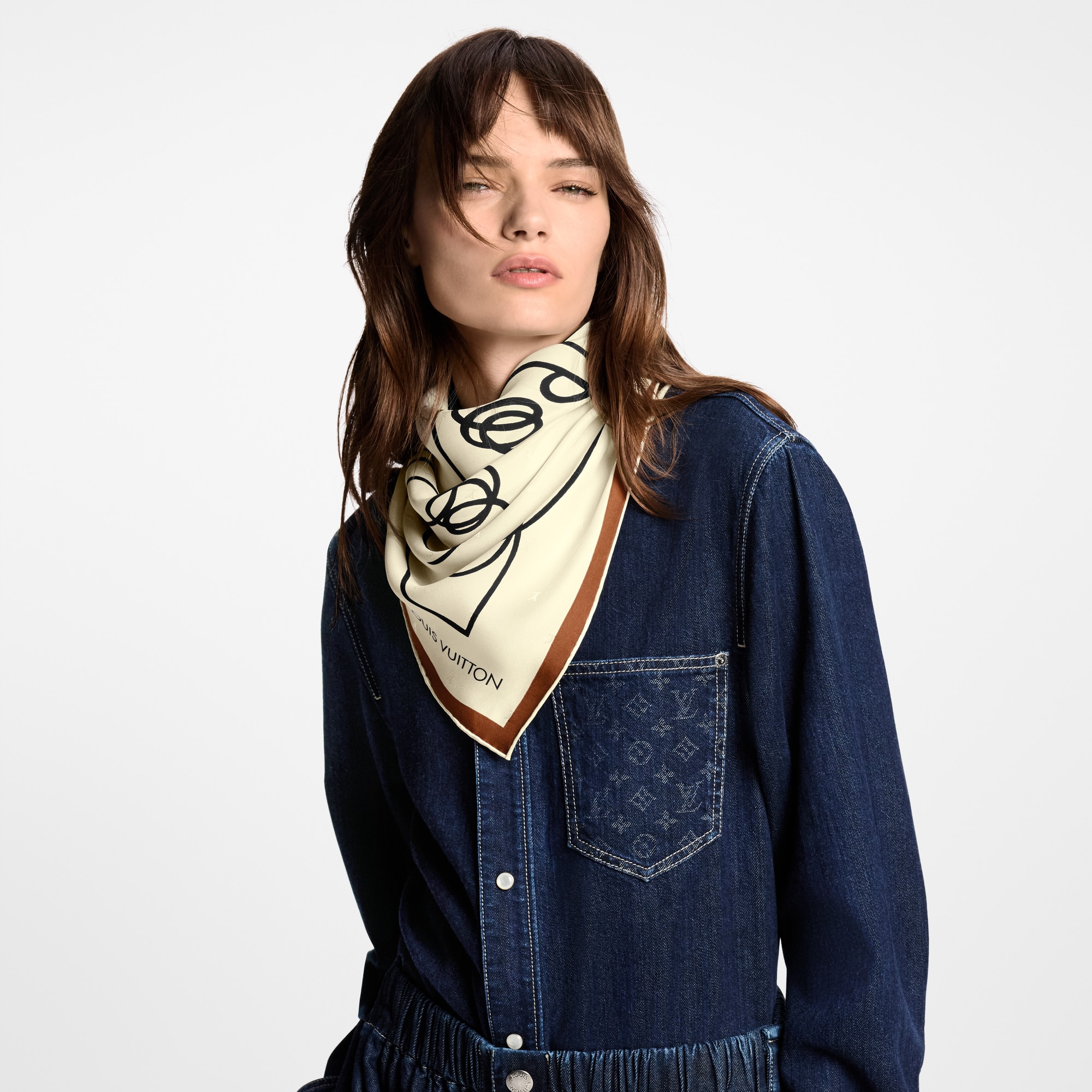 Foulard Chemin Faisant By Andrée Putman 90 S00 Donna Accessori Foulard in seta e Bandeaux | LOUIS VUITTON (Zoom prodotto)
