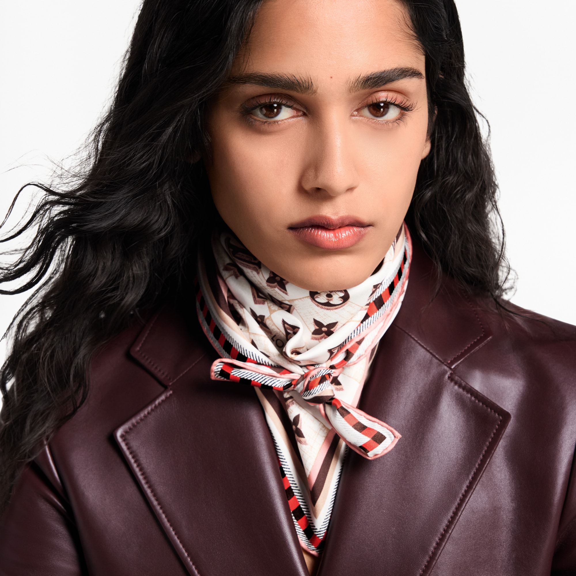 Foulard Damiergram 70 S00 Donna Accessori Foulard in seta e Bandeaux | LOUIS VUITTON (Zoom prodotto)