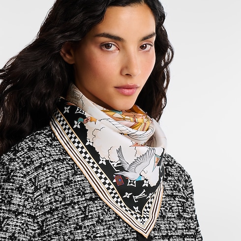 Foulard From The Cloud 90 S00 Donna Accessori Foulard in seta e Bandeaux | LOUIS VUITTON (Zoom prodotto)