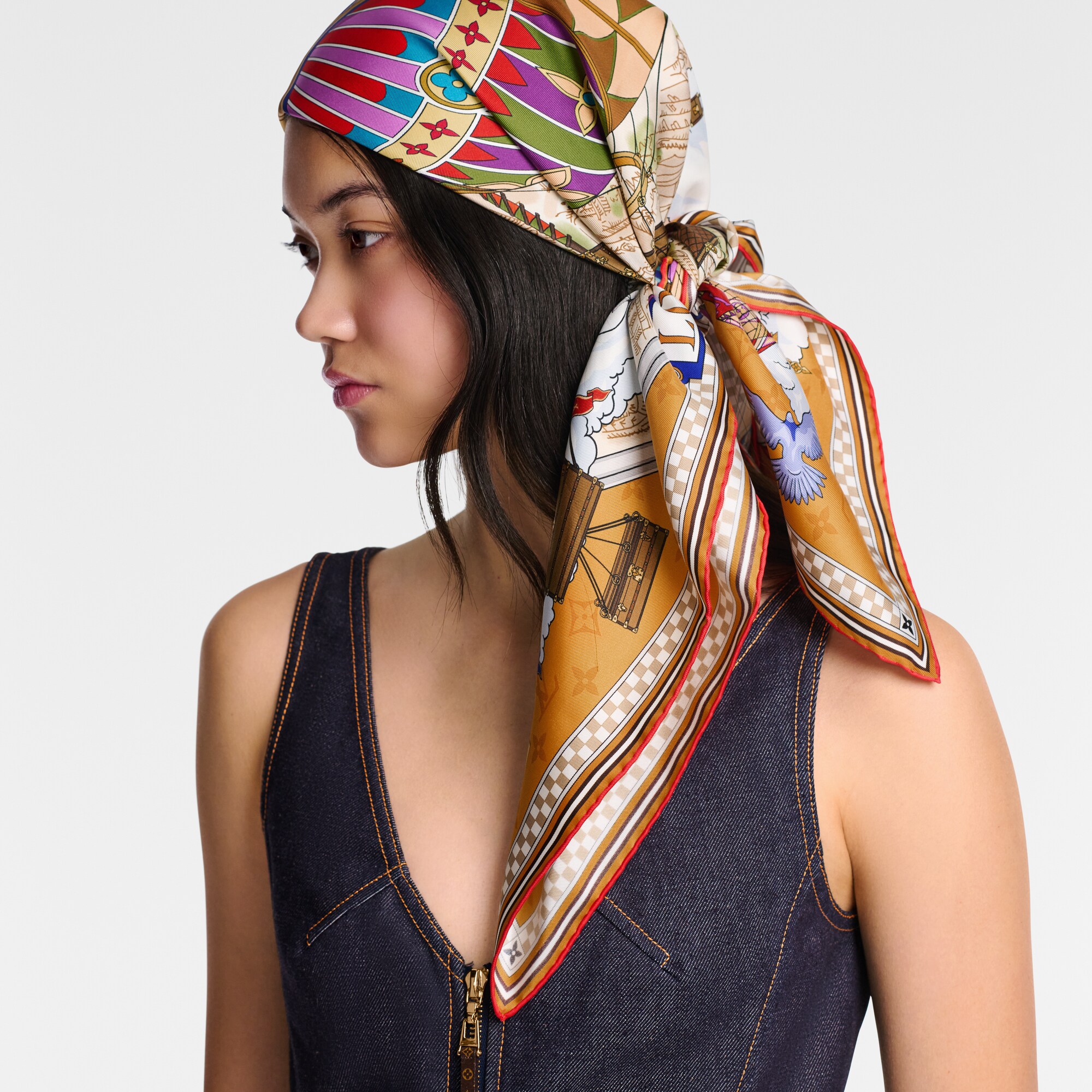 Foulard From The Cloud 90 S00 Donna Accessori Foulard in seta e Bandeaux | LOUIS VUITTON (Zoom prodotto)