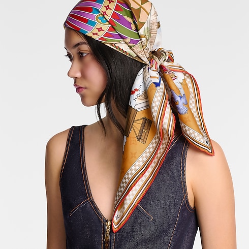 Foulard From The Cloud 90 S00 Donna Accessori Foulard in seta e Bandeaux | LOUIS VUITTON (Zoom prodotto)