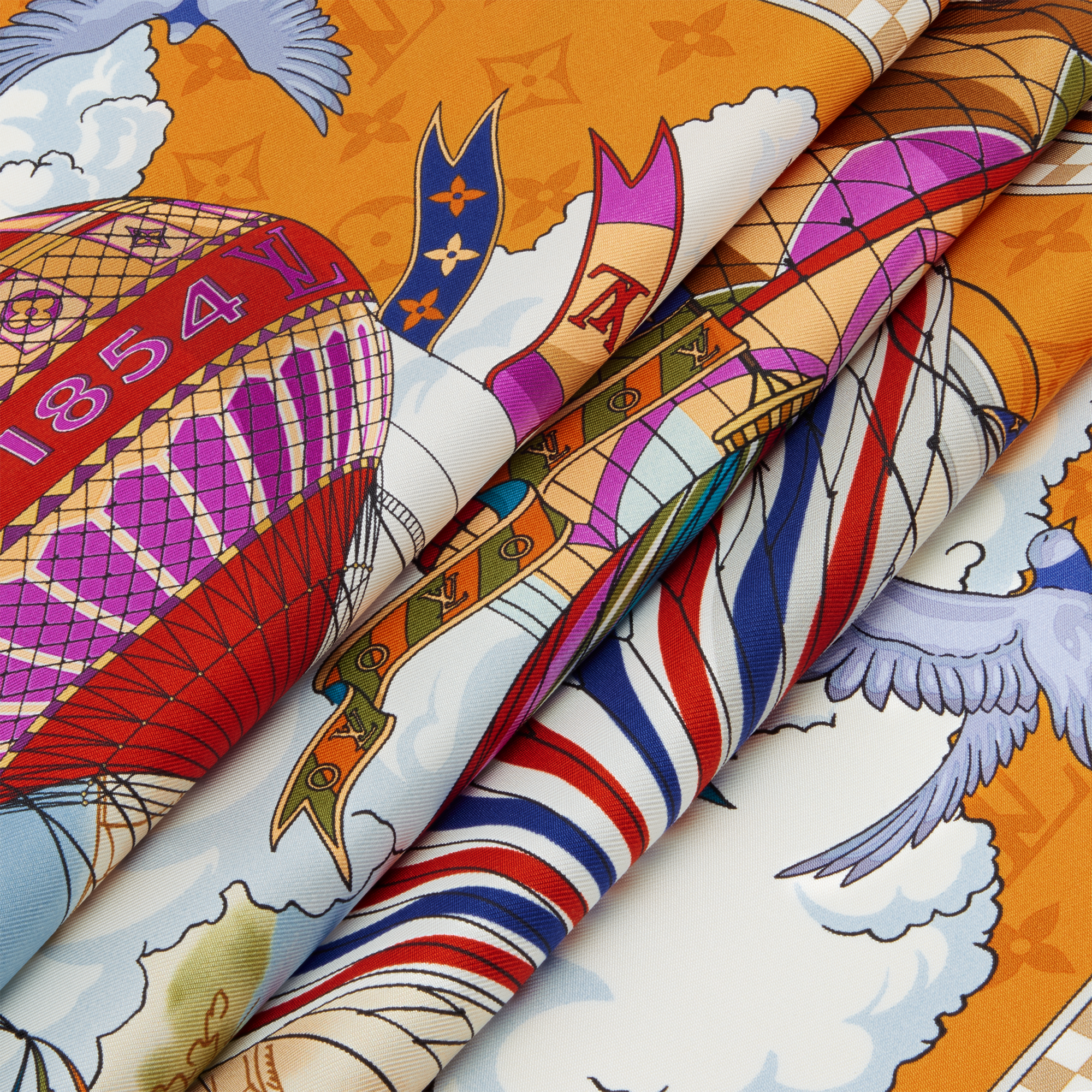 Foulard From The Cloud 90 S00 Donna Accessori Foulard in seta e Bandeaux | LOUIS VUITTON (Zoom prodotto)