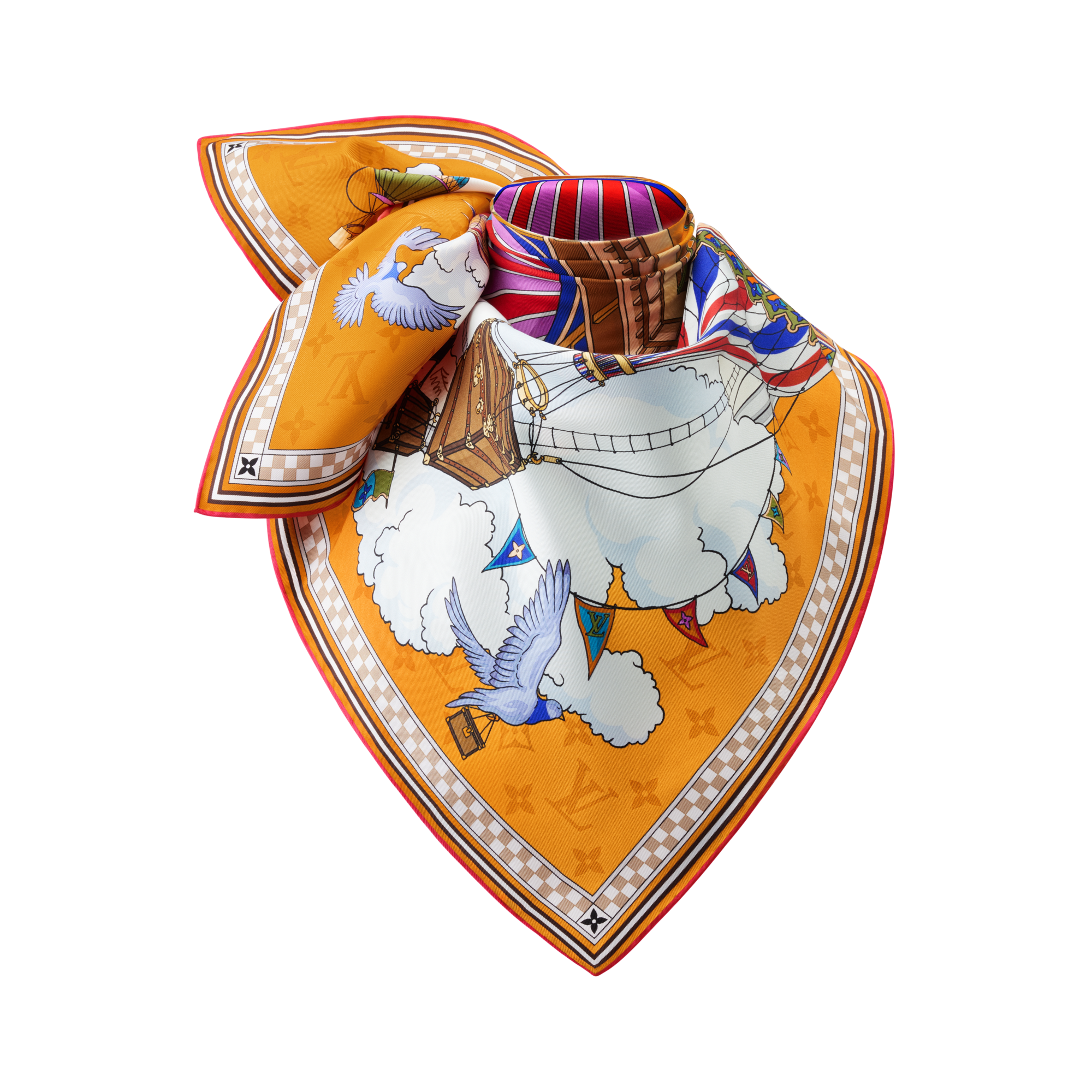 Foulard From The Cloud 90 S00 Donna Accessori Foulard in seta e Bandeaux | LOUIS VUITTON (Zoom prodotto)