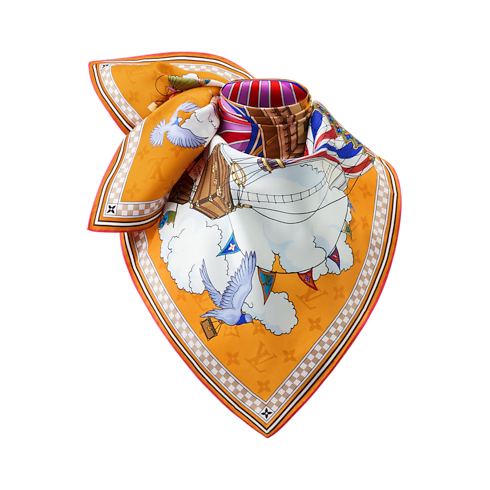 Foulard From The Cloud 90 S00 Donna Accessori Foulard in seta e Bandeaux | LOUIS VUITTON (Zoom prodotto)
