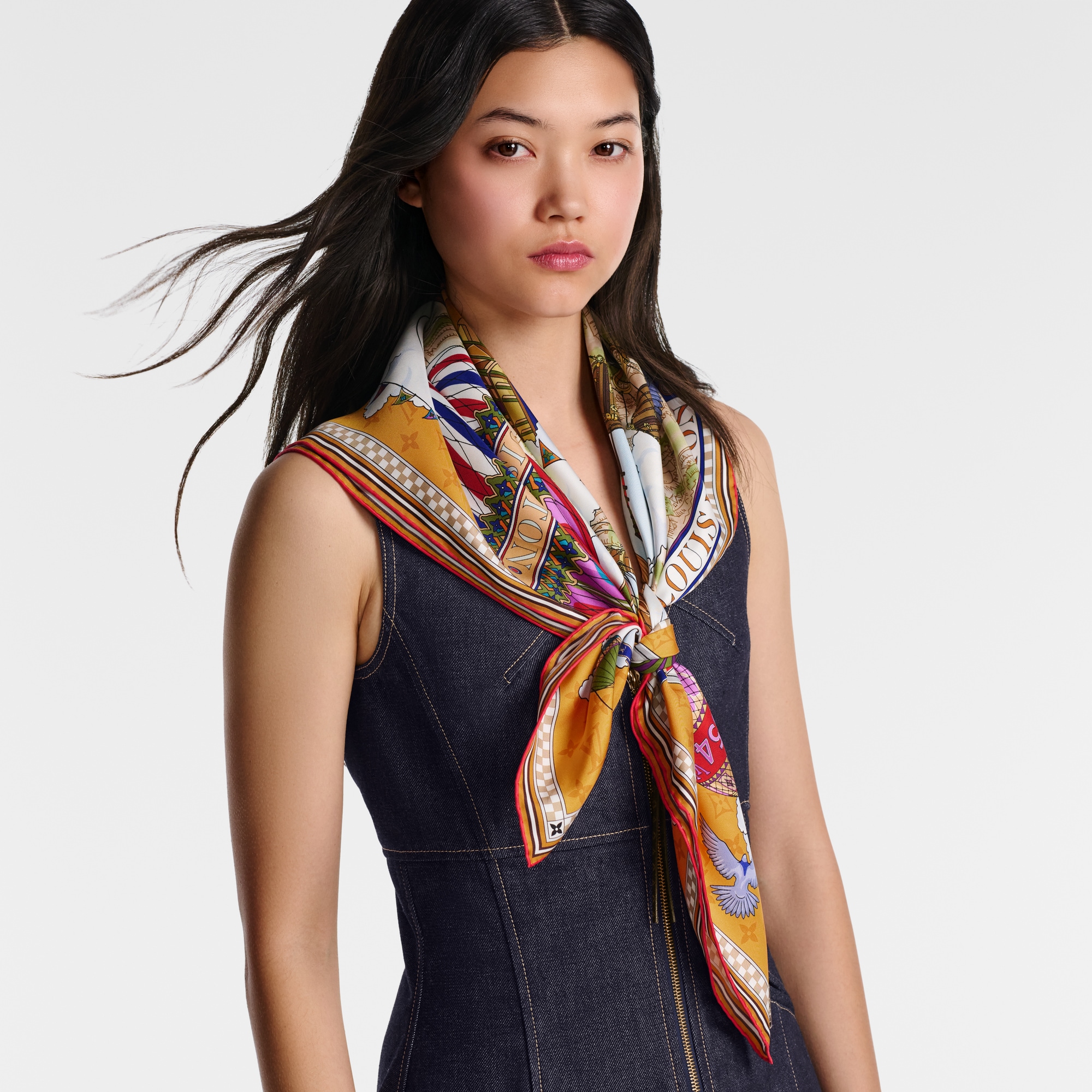 Foulard From The Cloud 90 S00 Donna Accessori Foulard in seta e Bandeaux | LOUIS VUITTON (Zoom prodotto)