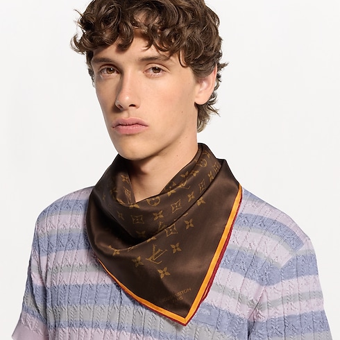 Foulard in seta LV Monogram S00 Uomo Accessori Tutti gli accessori | LOUIS VUITTON (Zoom prodotto)