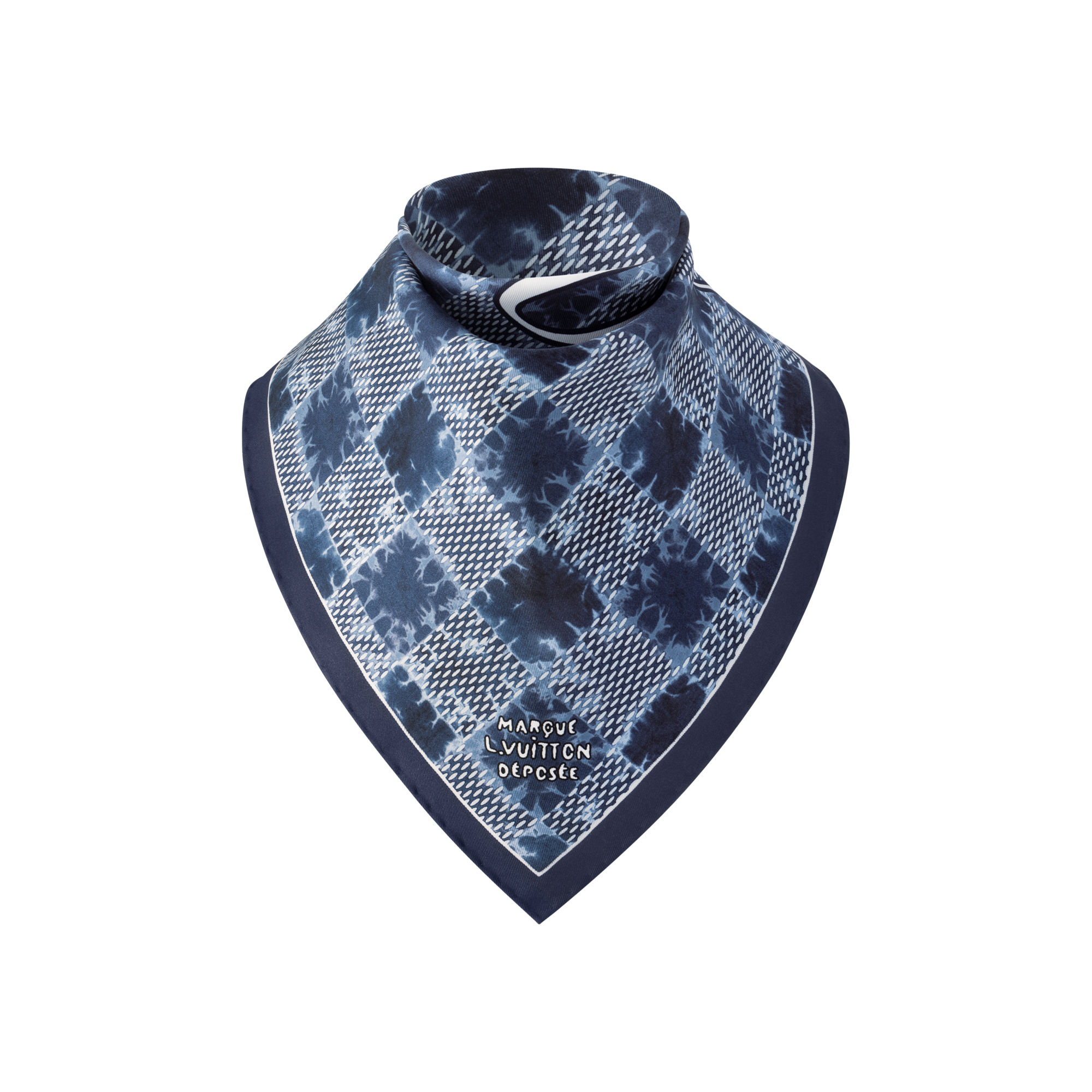Foulard in seta Splash Damier S00 Uomo Accessori Seta e bandane | LOUIS VUITTON (Zoom prodotto)