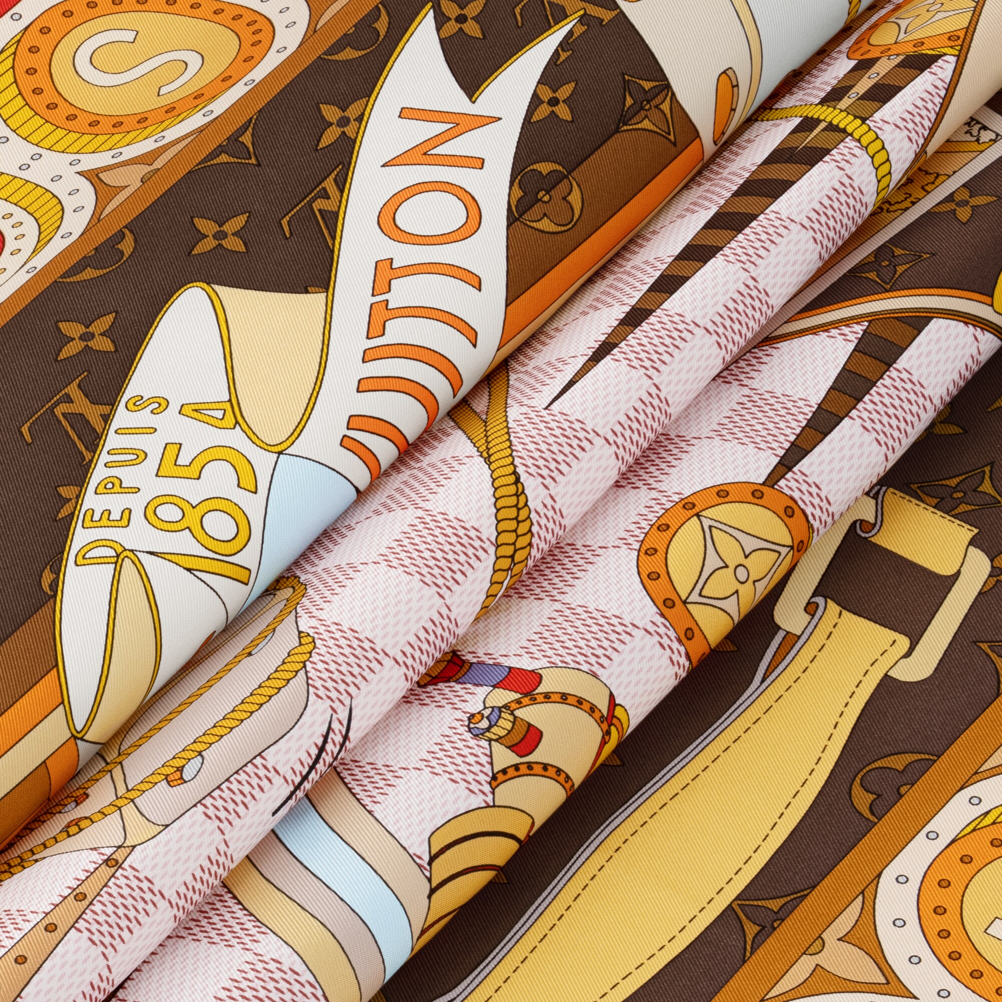 Foulard Jeu De Voyage 90 S00 Donna Accessori Foulard in seta e Bandeaux | LOUIS VUITTON (Zoom prodotto)