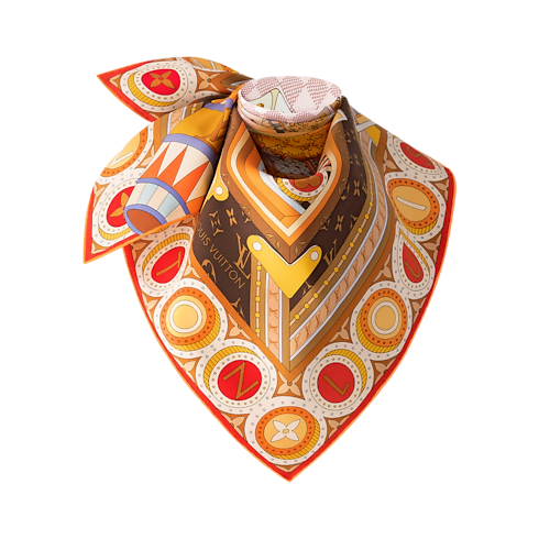 Foulard Jeu De Voyage 90 S00 Donna Accessori Foulard in seta e Bandeaux | LOUIS VUITTON (Zoom prodotto)