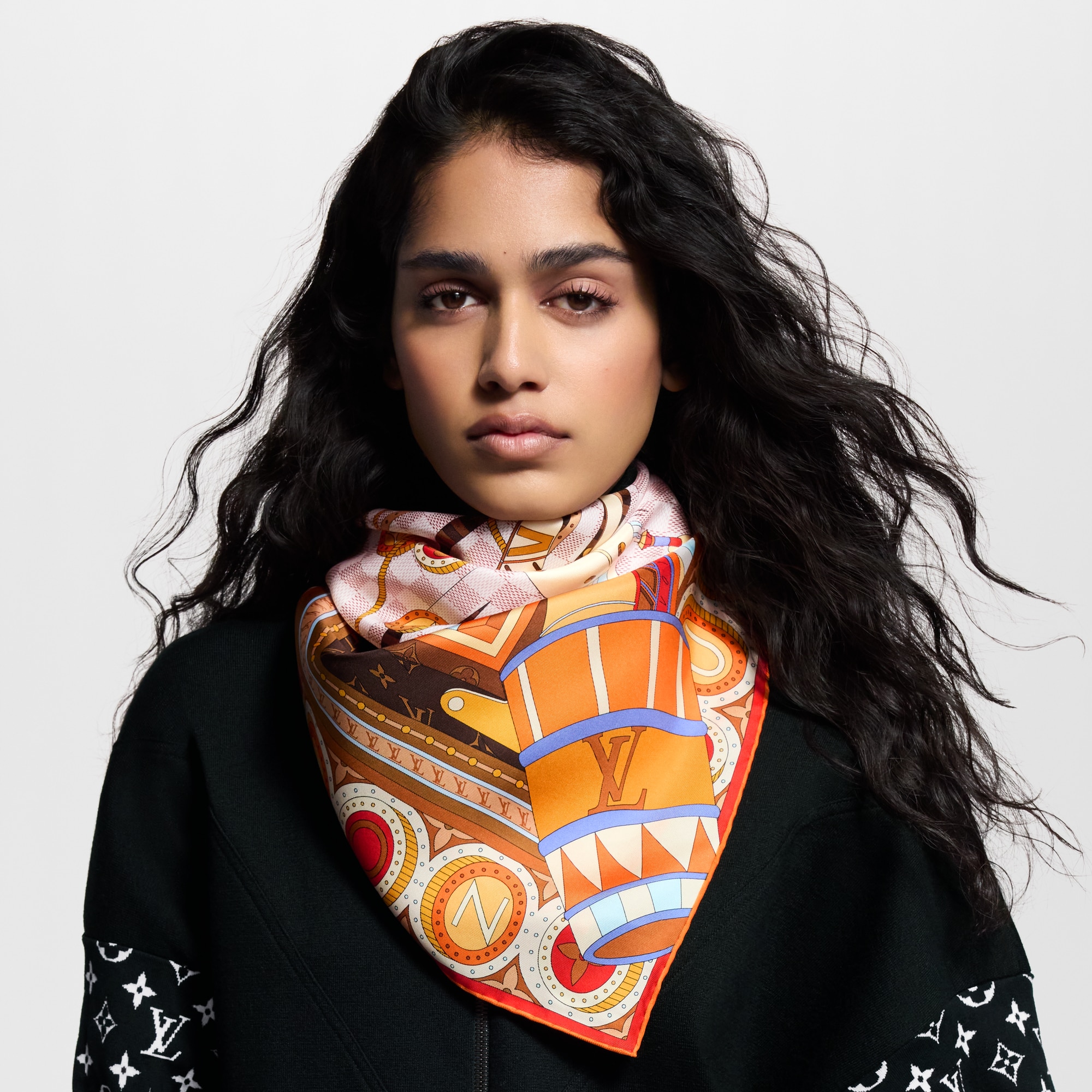 Foulard Jeu De Voyage 90 S00 Donna Accessori Foulard in seta e Bandeaux | LOUIS VUITTON (Zoom prodotto)