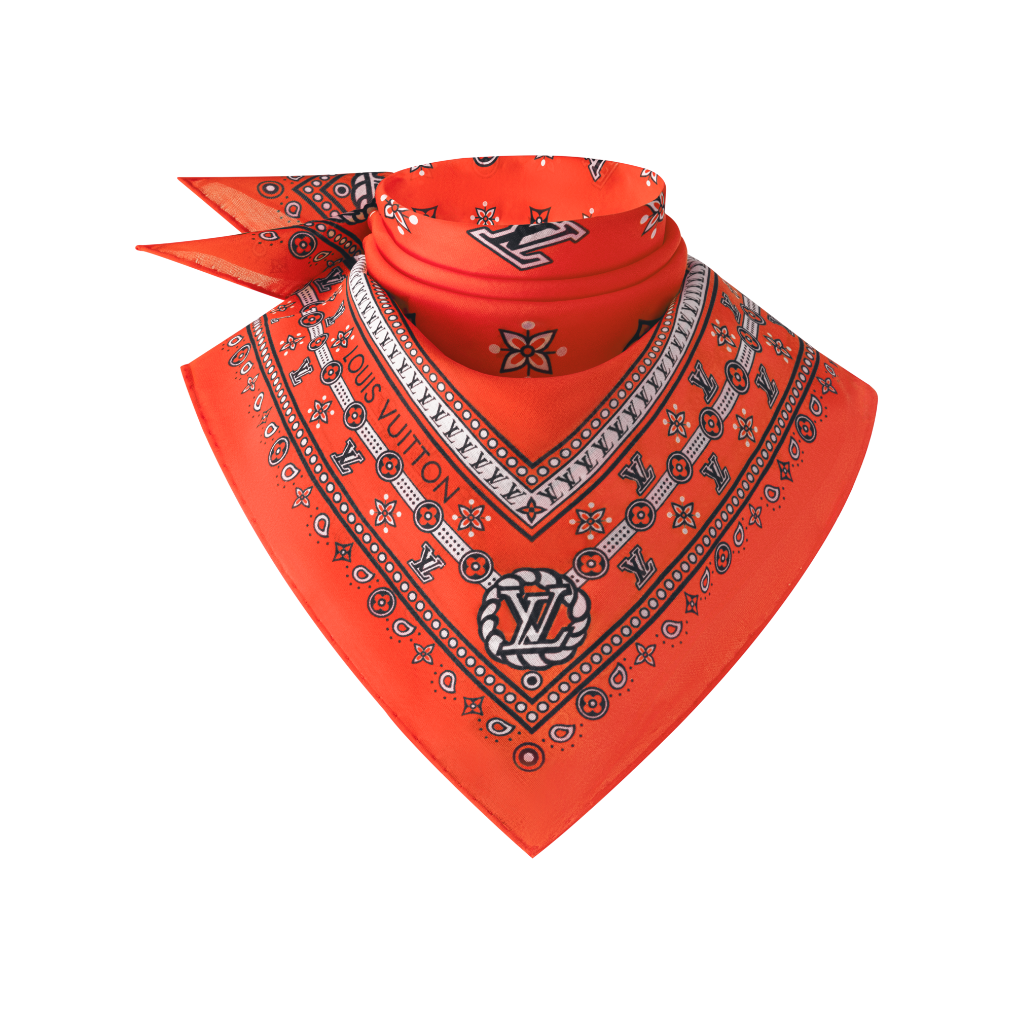 Foulard LV Bandana 55 S00 Donna Accessori Foulard in seta e Bandeaux | LOUIS VUITTON (Zoom prodotto)