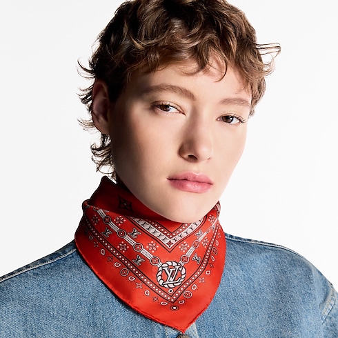 Foulard LV Bandana 55 S00 Donna Accessori Foulard in seta e Bandeaux | LOUIS VUITTON (Zoom prodotto)