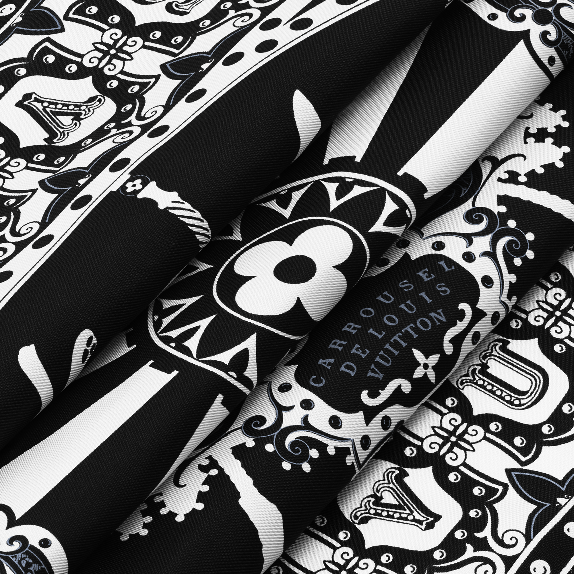 Foulard LV Carrousel 70 S00 Donna Accessori Foulard in seta e Bandeaux | LOUIS VUITTON (Zoom prodotto)