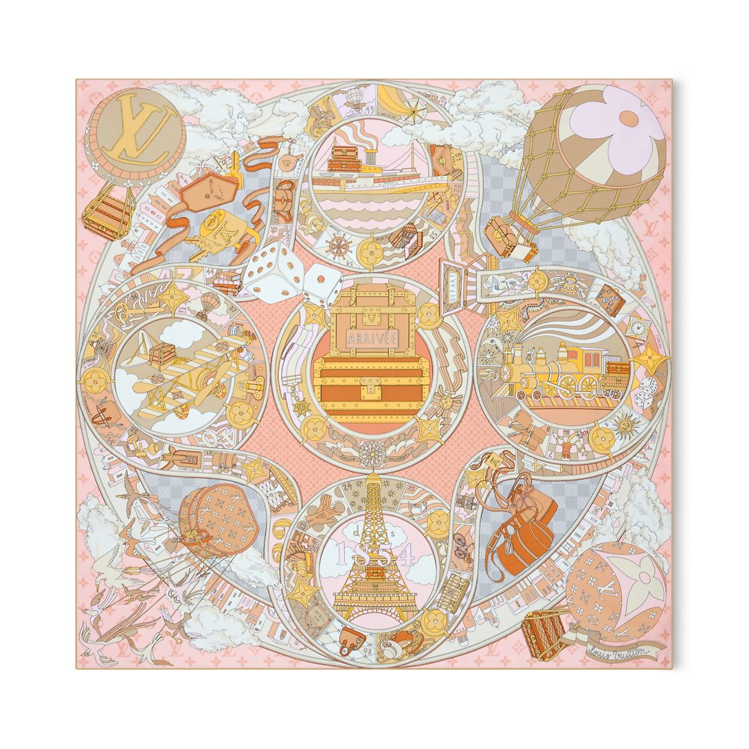 Foulard: un accessorio intramontabile per l'autunno 2025 72 louis vuitton foulard lv journey 90 M96719 PM2 Front%20view