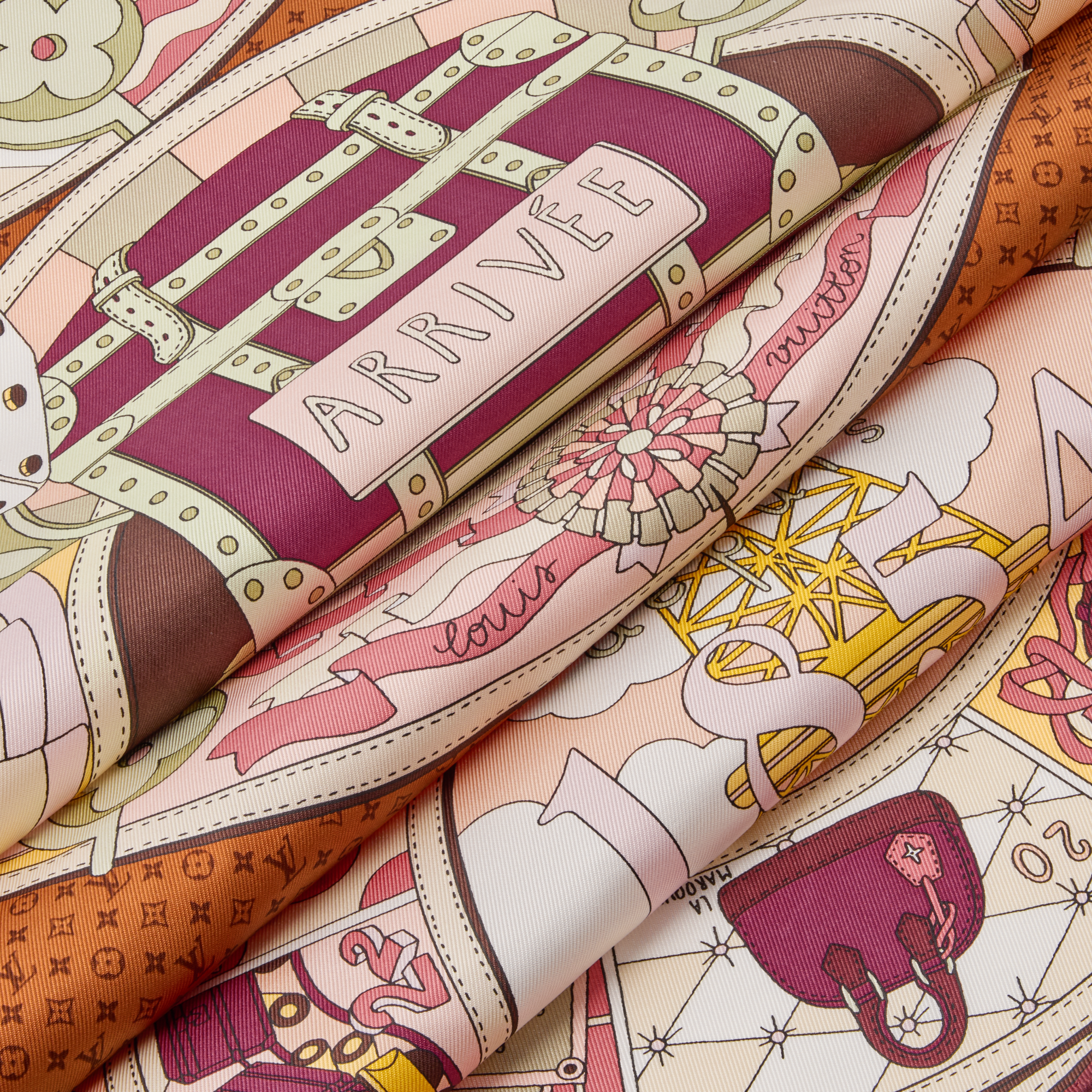 Foulard LV Journey 90 S00 Donna Accessori Foulard in seta e Bandeaux | LOUIS VUITTON (Zoom prodotto)