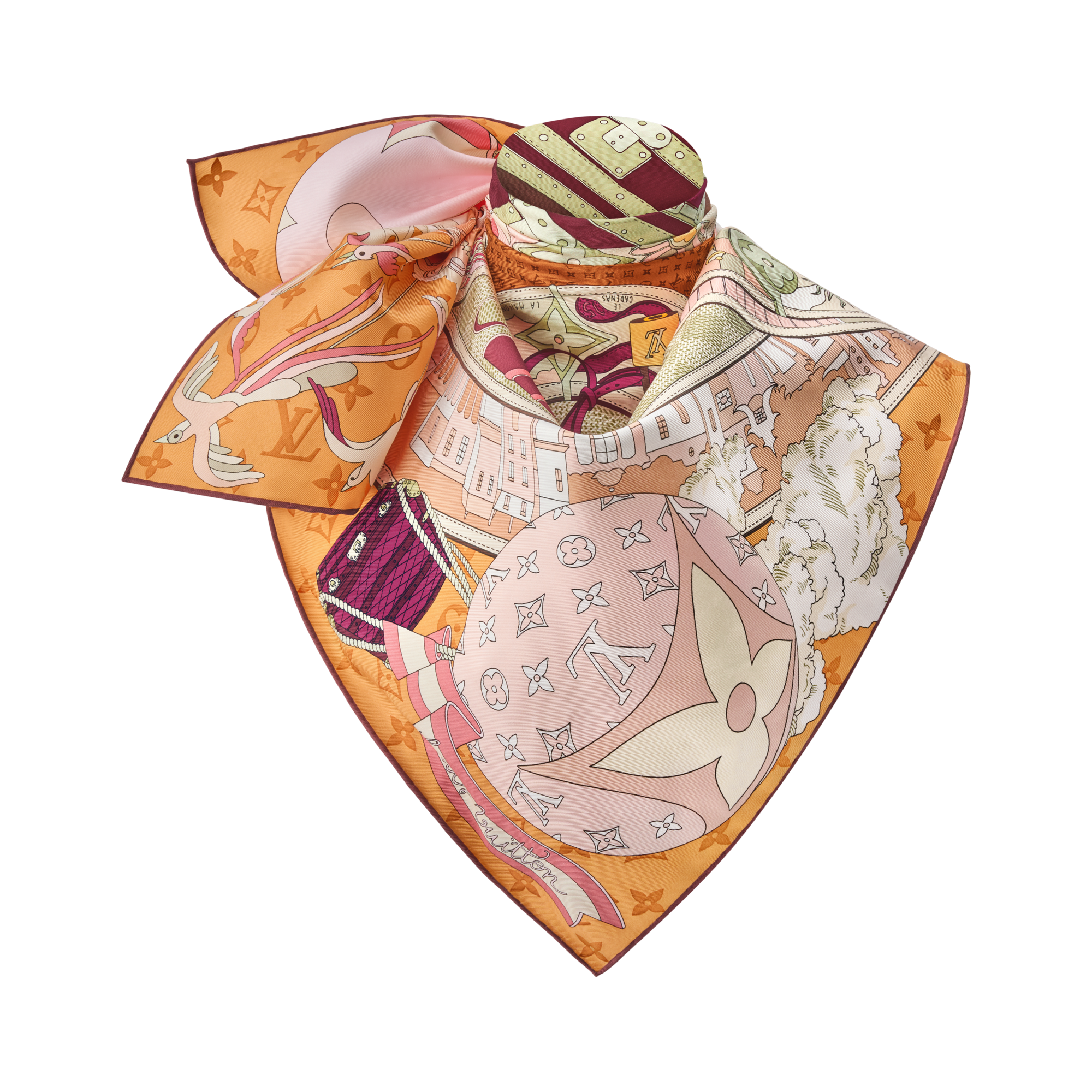 Foulard LV Journey 90 S00 Donna Accessori Foulard in seta e Bandeaux | LOUIS VUITTON (Zoom prodotto)