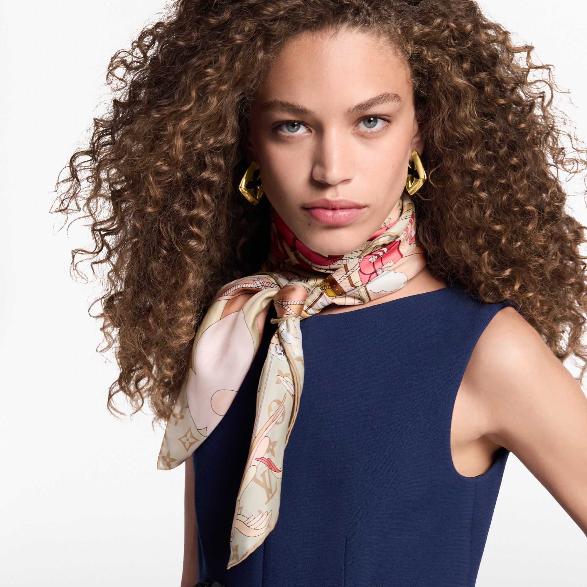 Foulard LV Journey 90 S00 Donna Accessori Foulard in seta e Bandeaux | LOUIS VUITTON (Zoom prodotto)