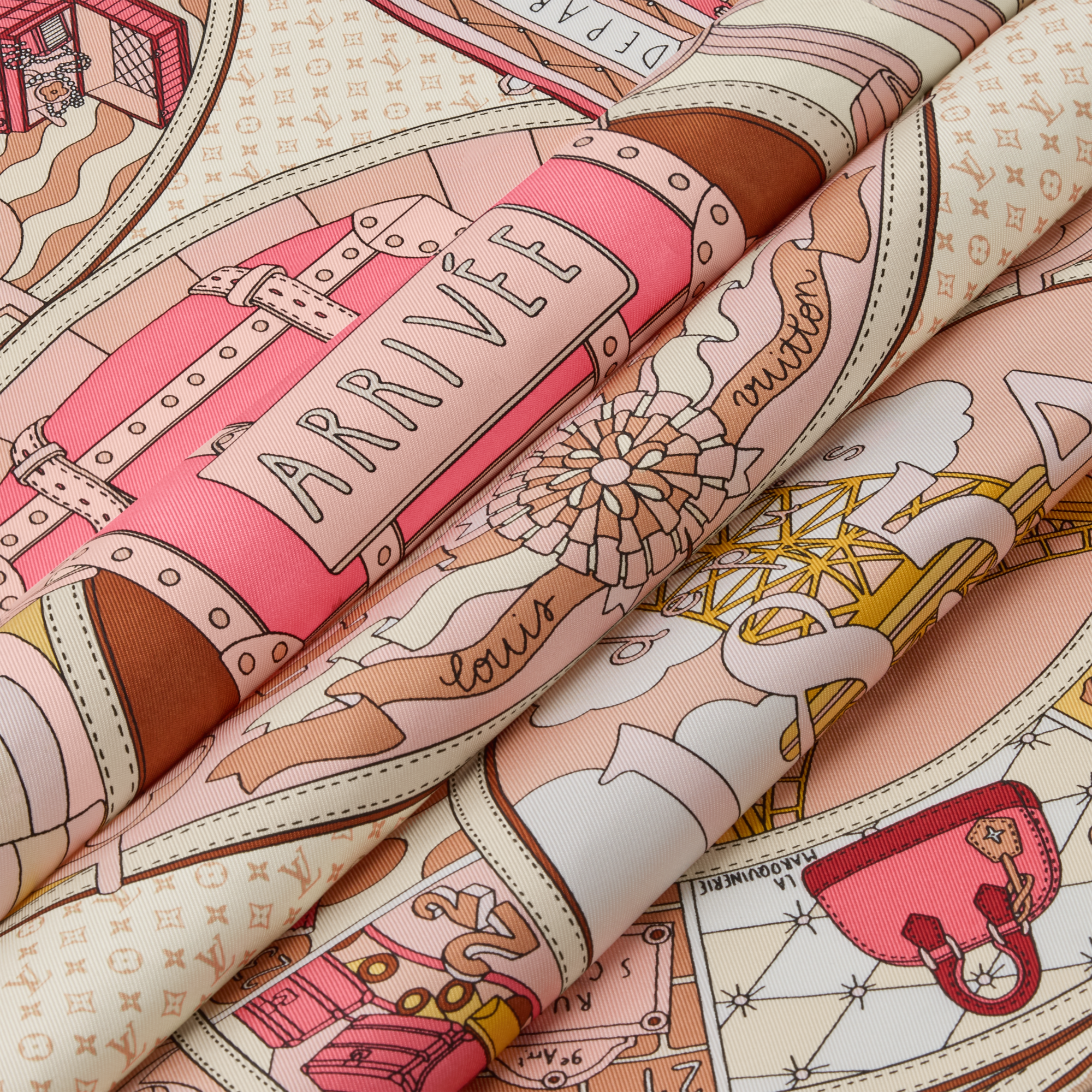 Foulard LV Journey 90 S00 Donna Accessori Foulard in seta e Bandeaux | LOUIS VUITTON (Zoom prodotto)