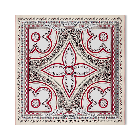 Foulard LV Medieval Flowers 90 S00 Donna Accessori Foulard in seta e Bandeaux | LOUIS VUITTON (Zoom prodotto)