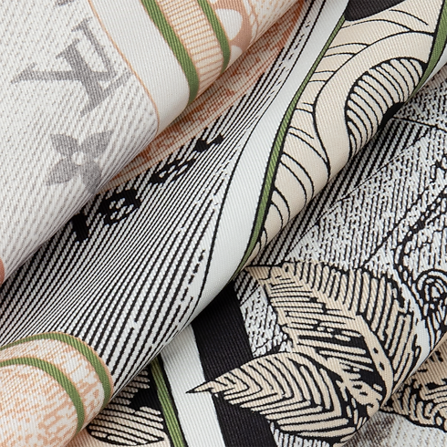 Foulard Malles Merveilleuses 90 S00 Donna Accessori Foulard in seta e Bandeaux | LOUIS VUITTON (Zoom prodotto)