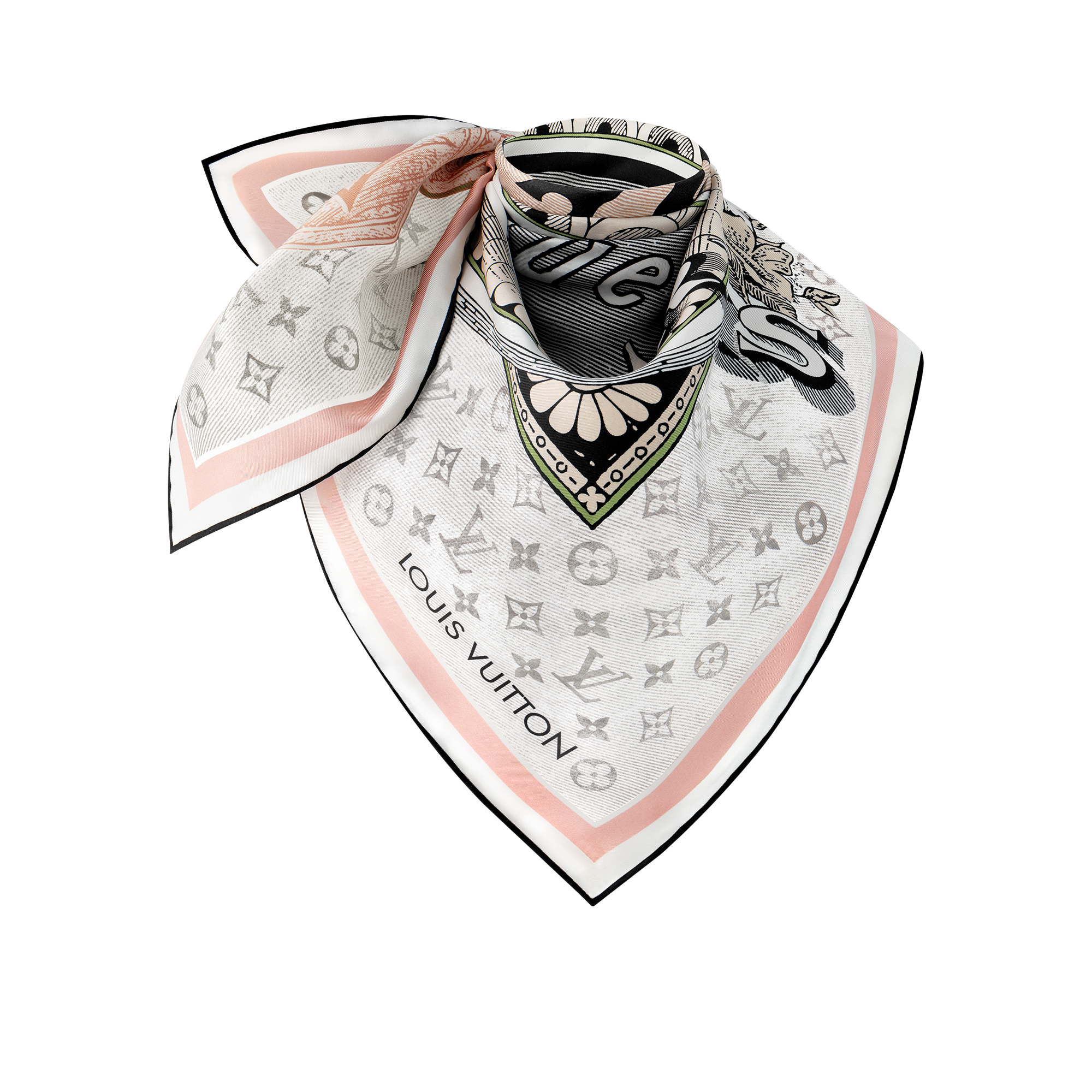 Foulard Malles Merveilleuses 90 S00 Donna Accessori Foulard in seta e Bandeaux | LOUIS VUITTON (Zoom prodotto)