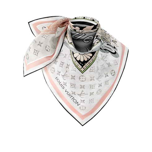 Foulard Malles Merveilleuses 90 S00 Donna Accessori Foulard in seta e Bandeaux | LOUIS VUITTON (Zoom prodotto)