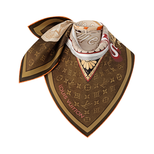 Foulard Malles Merveilleuses 90 S00 Donna Accessori Foulard in seta e Bandeaux | LOUIS VUITTON (Zoom prodotto)