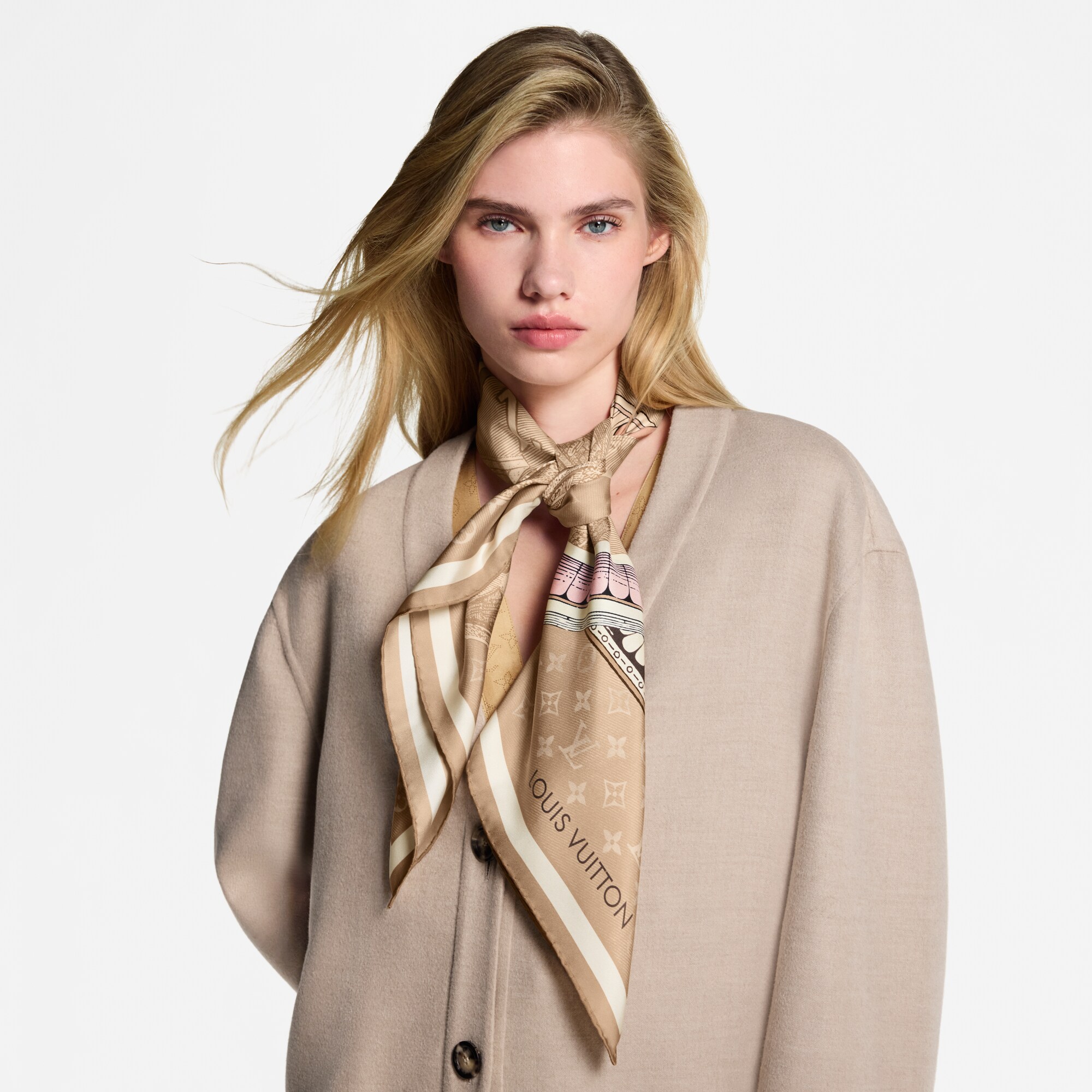 Foulard Malles Merveilleuses 90 S00 Donna Accessori Foulard in seta e Bandeaux | LOUIS VUITTON (Zoom prodotto)