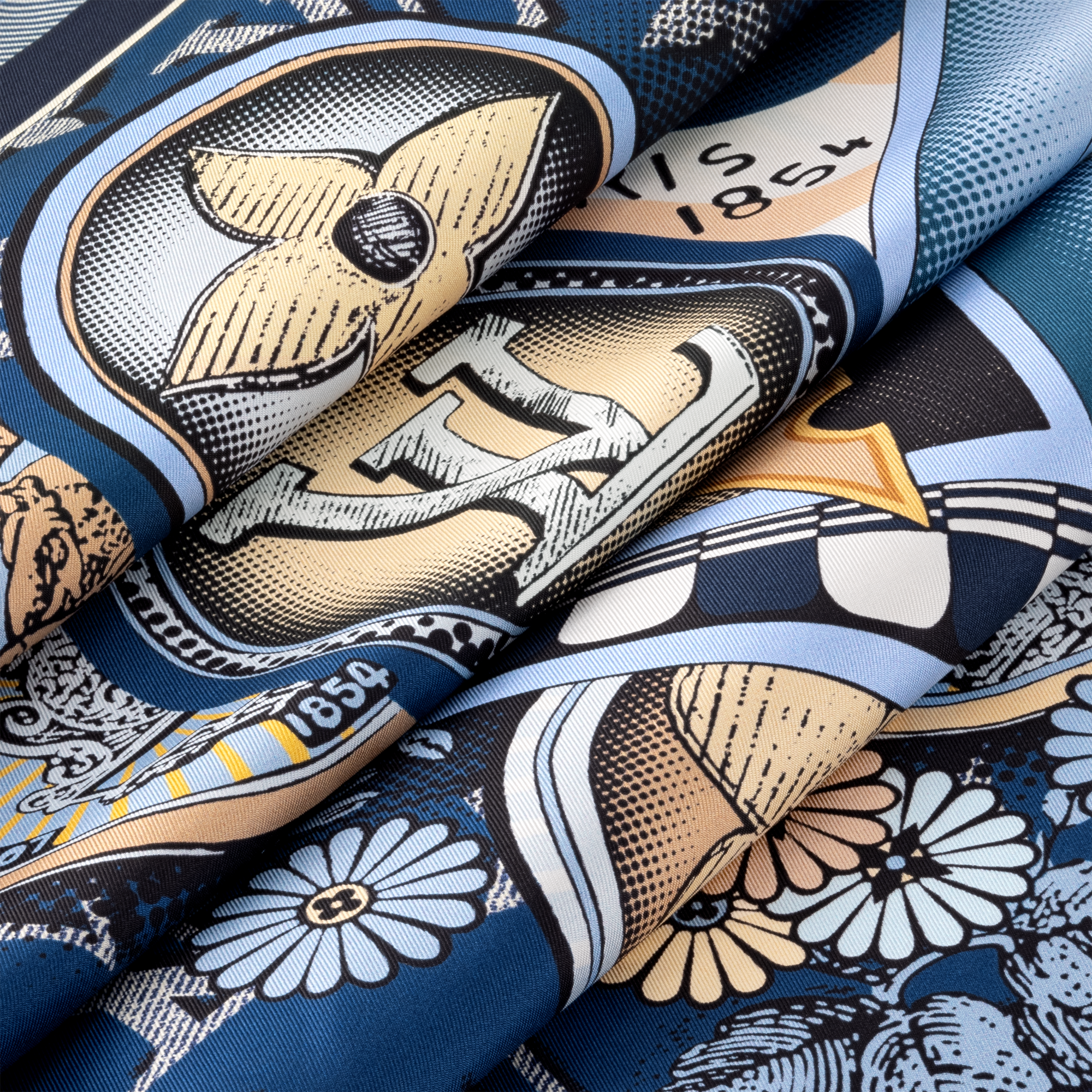 Foulard Malles Merveilleuses Remix 90 S00 Donna Accessori Foulard in seta e Bandeaux | LOUIS VUITTON (Zoom prodotto)