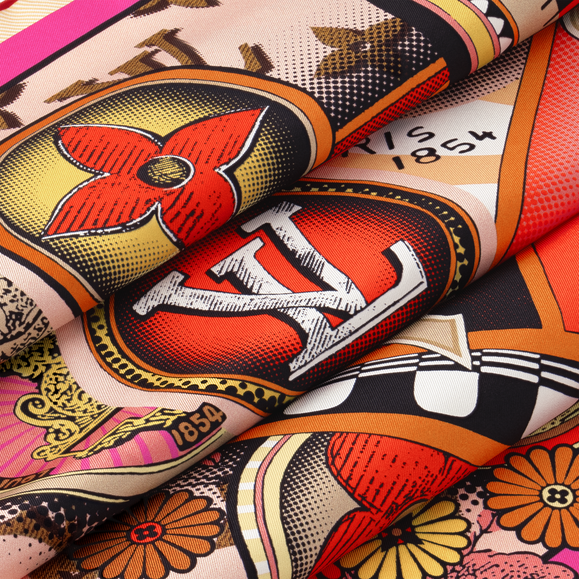 Foulard Malles Merveilleuses Remix 90 S00 Donna Accessori Foulard in seta e Bandeaux | LOUIS VUITTON (Zoom prodotto)