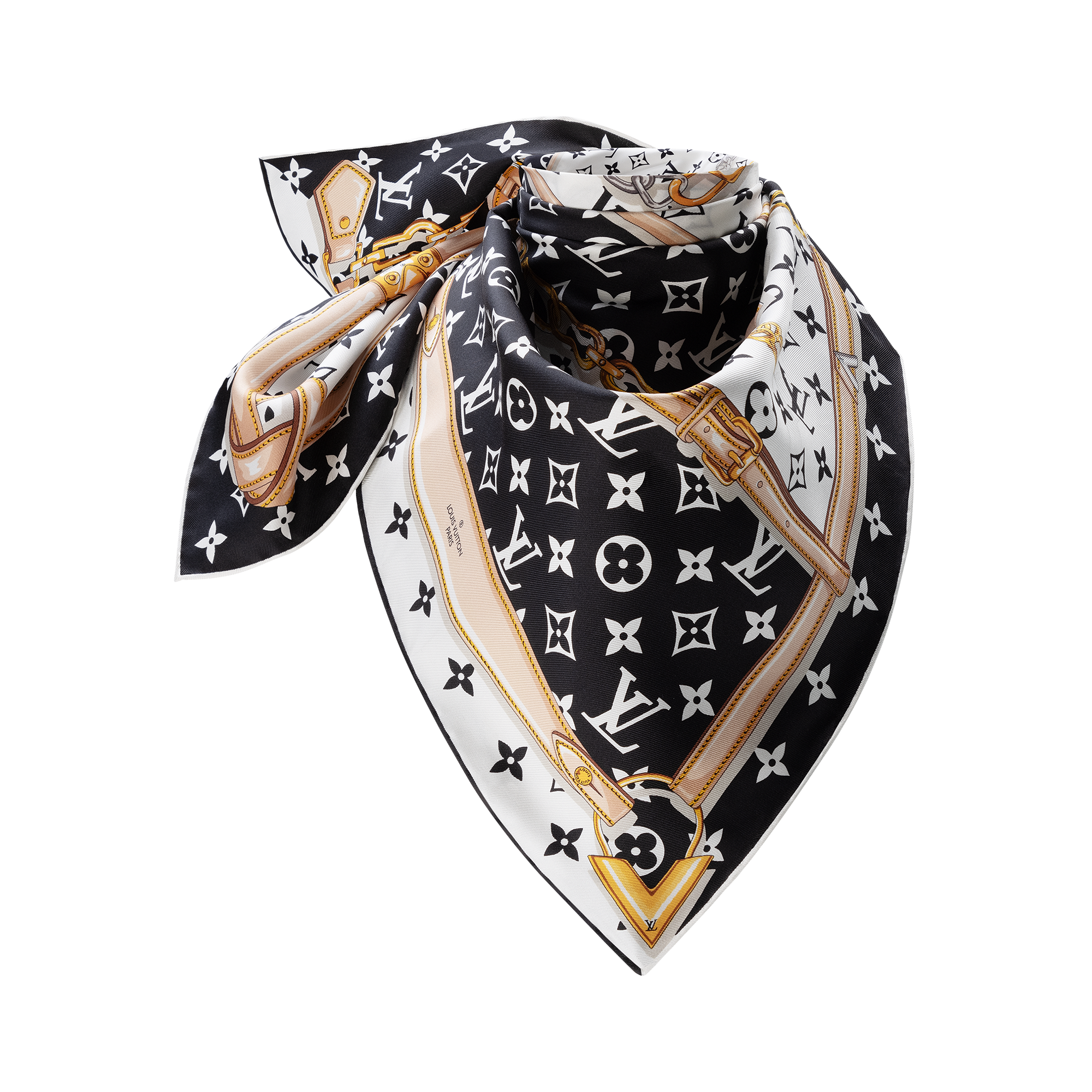 Foulard Monogram Confidential 90 S00 Donna Accessori Foulard in seta e Bandeaux | LOUIS VUITTON (Zoom prodotto)