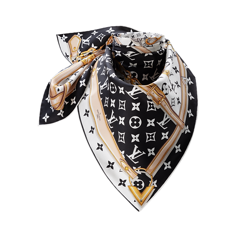 Foulard Monogram Confidential 90 S00 Donna Accessori Foulard in seta e Bandeaux | LOUIS VUITTON (Zoom prodotto)